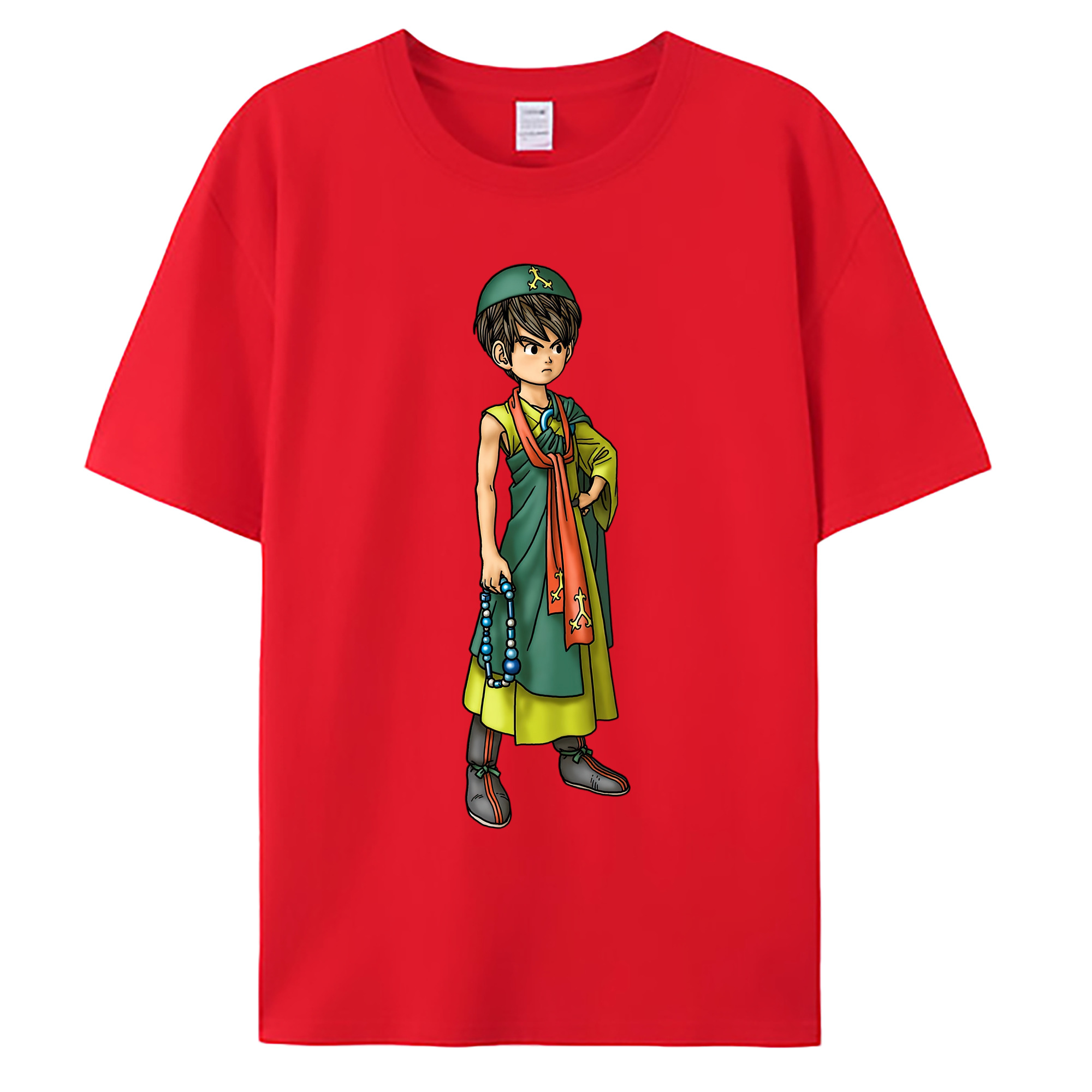 （画像用） ドラゴンクエスト Doragon Kuesuto Dragon Quest 綿100％ メンズ半袖Tシャツ｜肌触りやわらか＆通気性