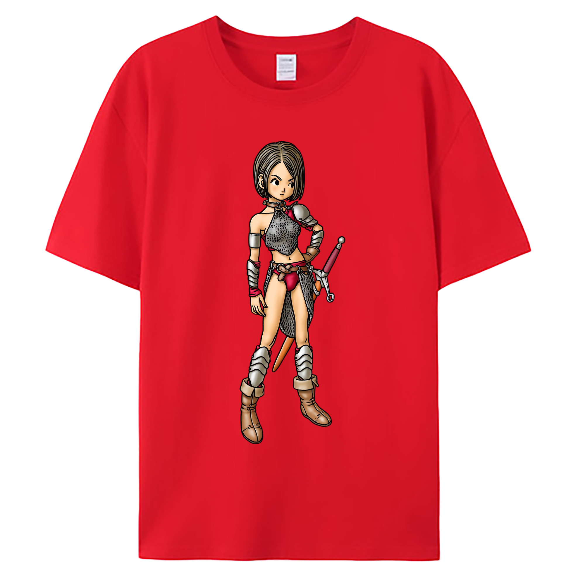 （画像用） ドラゴンクエスト Doragon Kuesuto Dragon Quest 綿100％ メンズ半袖Tシャツ｜肌触りやわらか＆通気性