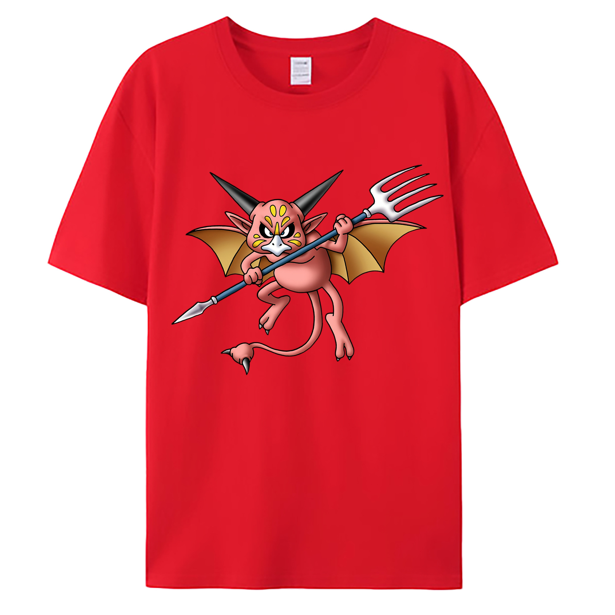 （画像用） ドラゴンクエスト Doragon Kuesuto Dragon Quest 綿100％ メンズ半袖Tシャツ｜肌触りやわらか＆通気性