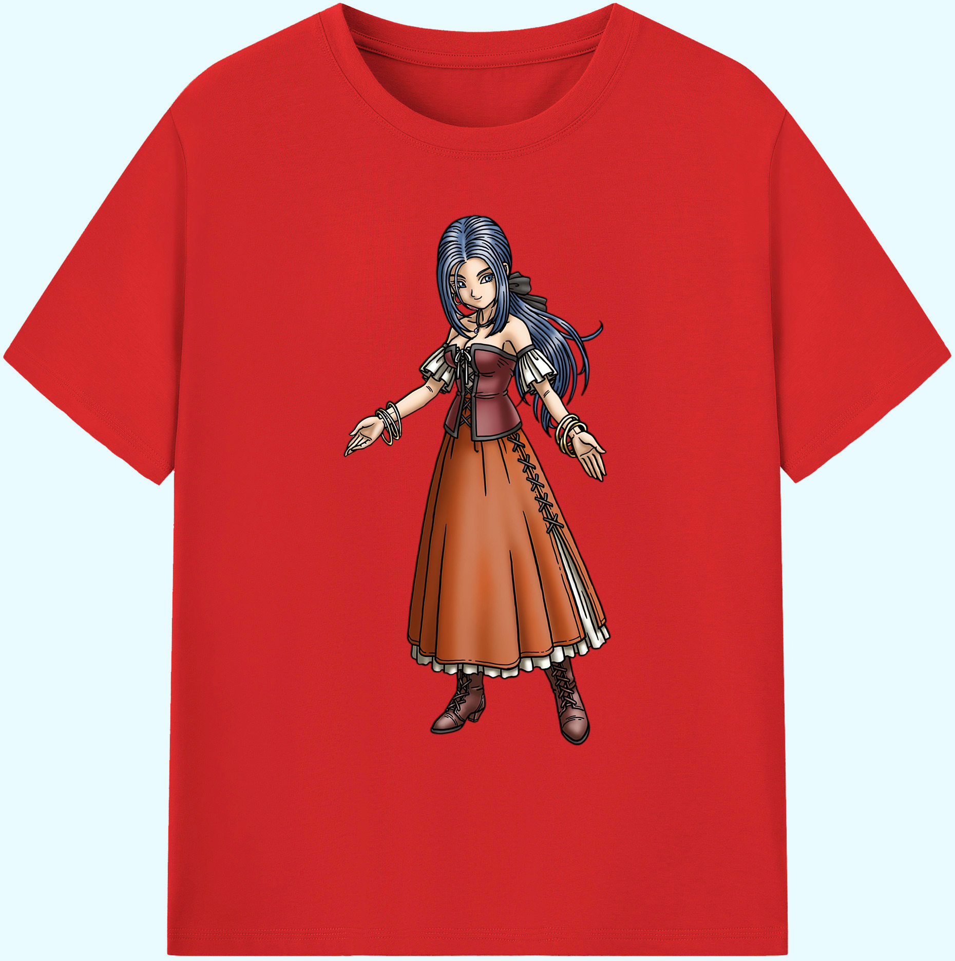 （画像用） ドラゴンクエスト Doragon Kuesuto Dragon Quest 綿100％ メンズ半袖Tシャツ｜肌触りやわらか＆通気性