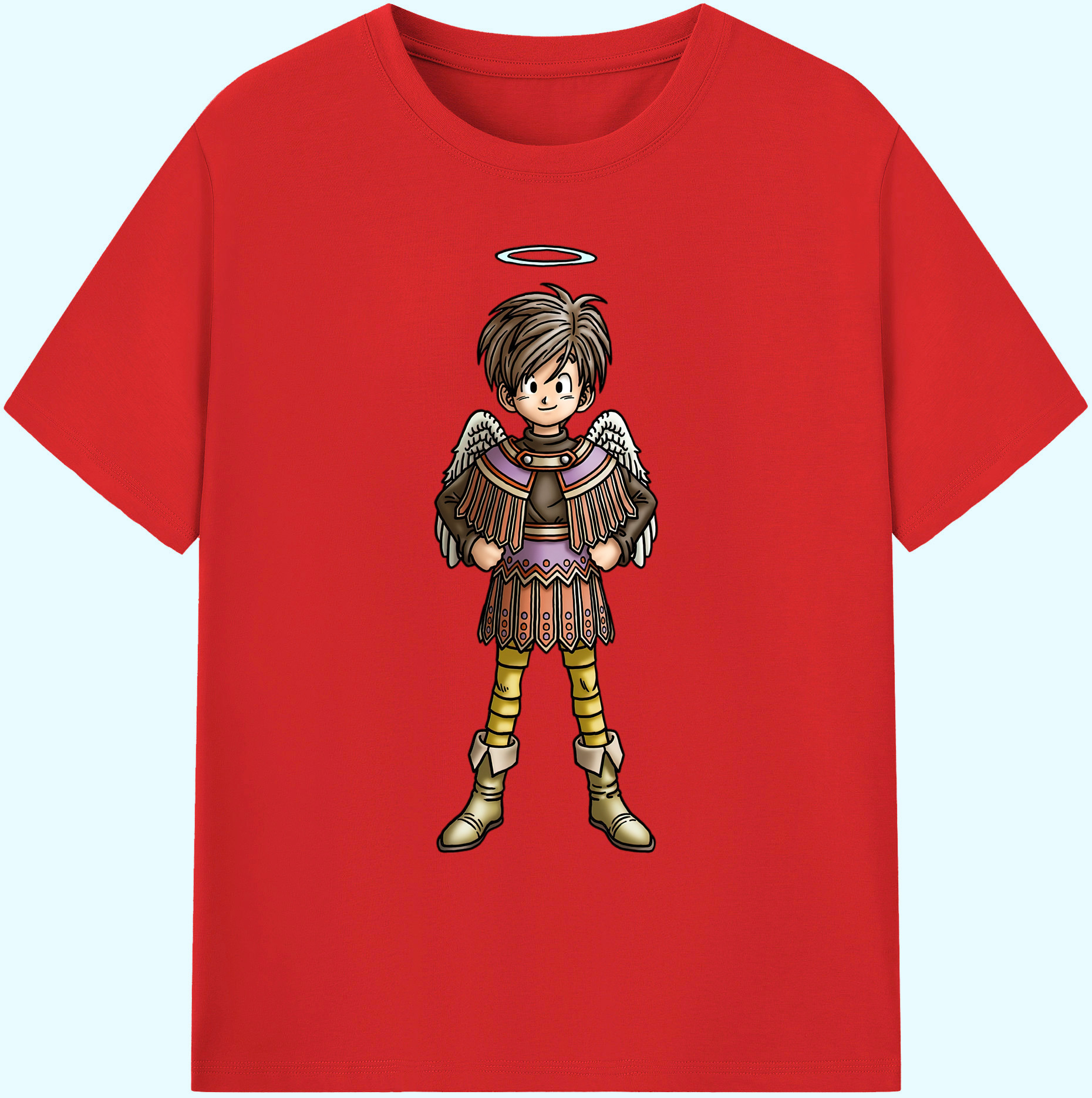 （画像用） ドラゴンクエスト Doragon Kuesuto Dragon Quest 綿100％ メンズ半袖Tシャツ｜肌触りやわらか＆通気性