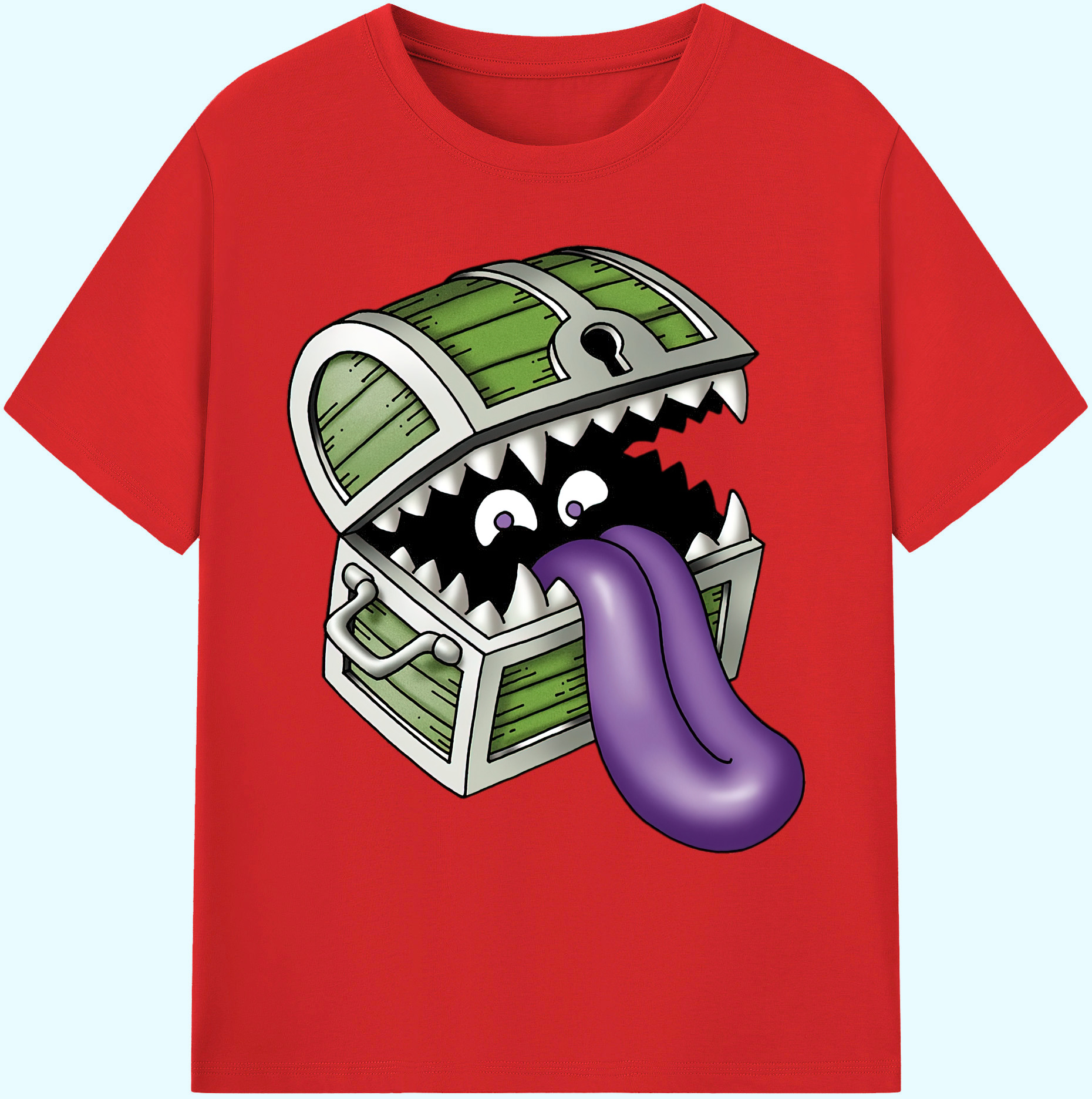 （画像用） ドラゴンクエスト Doragon Kuesuto Dragon Quest 綿100％ メンズ半袖Tシャツ｜肌触りやわらか＆通気性