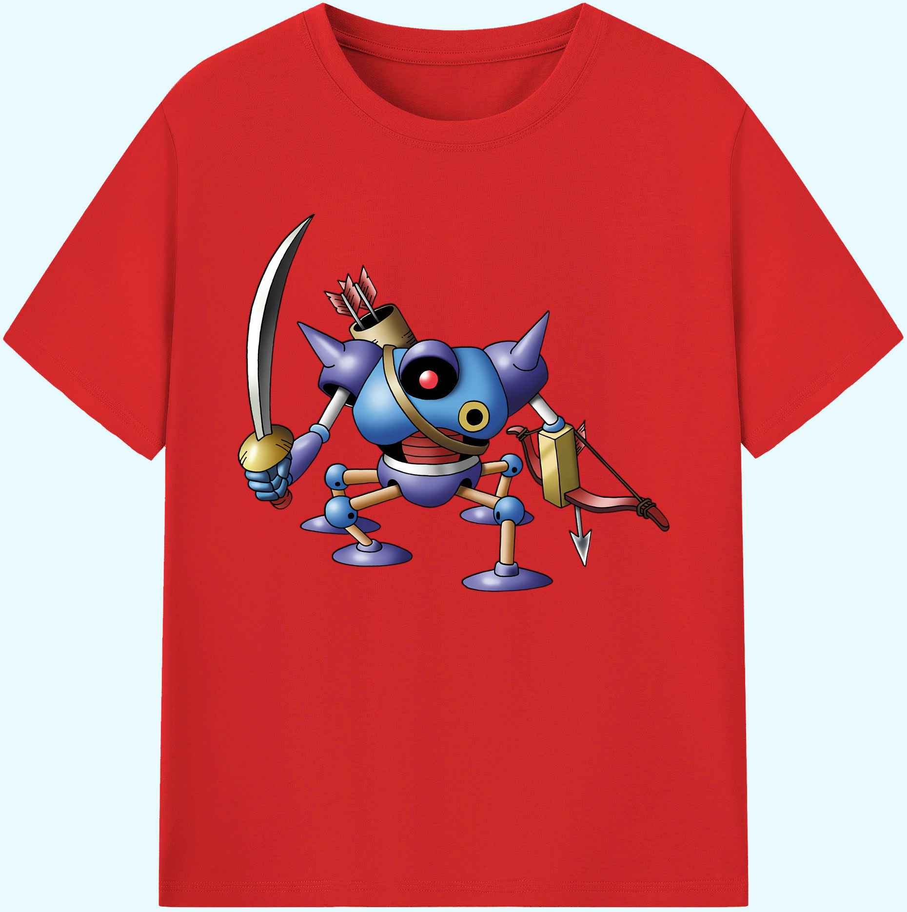 （画像用） ドラゴンクエスト Doragon Kuesuto Dragon Quest 綿100％ メンズ半袖Tシャツ｜肌触りやわらか＆通気性