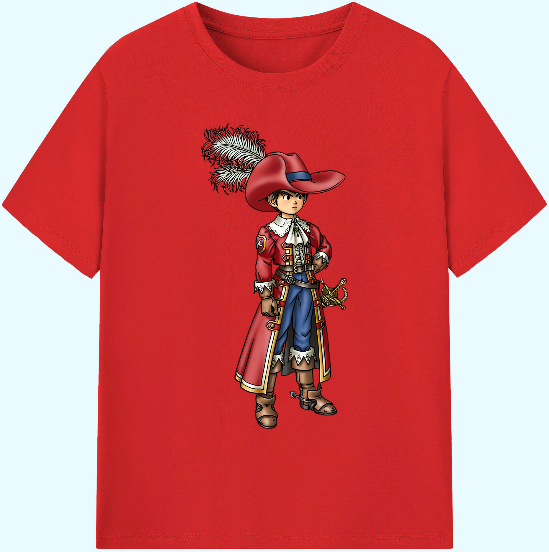 （画像用） ドラゴンクエスト Doragon Kuesuto Dragon Quest 綿100％ メンズ半袖Tシャツ｜肌触りやわらか＆通気性