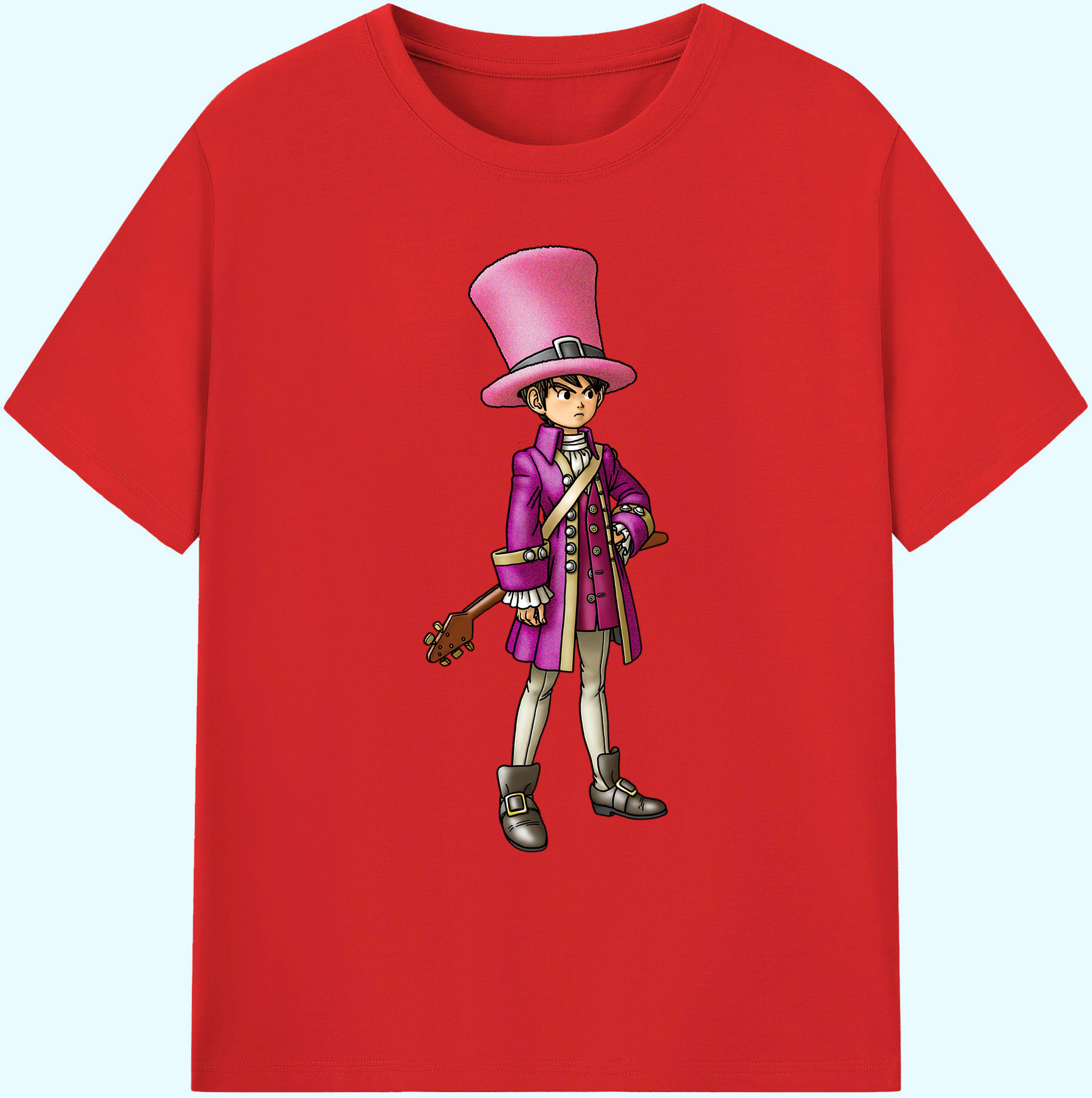 （画像用） ドラゴンクエスト Doragon Kuesuto Dragon Quest 綿100％ メンズ半袖Tシャツ｜肌触りやわらか＆通気性