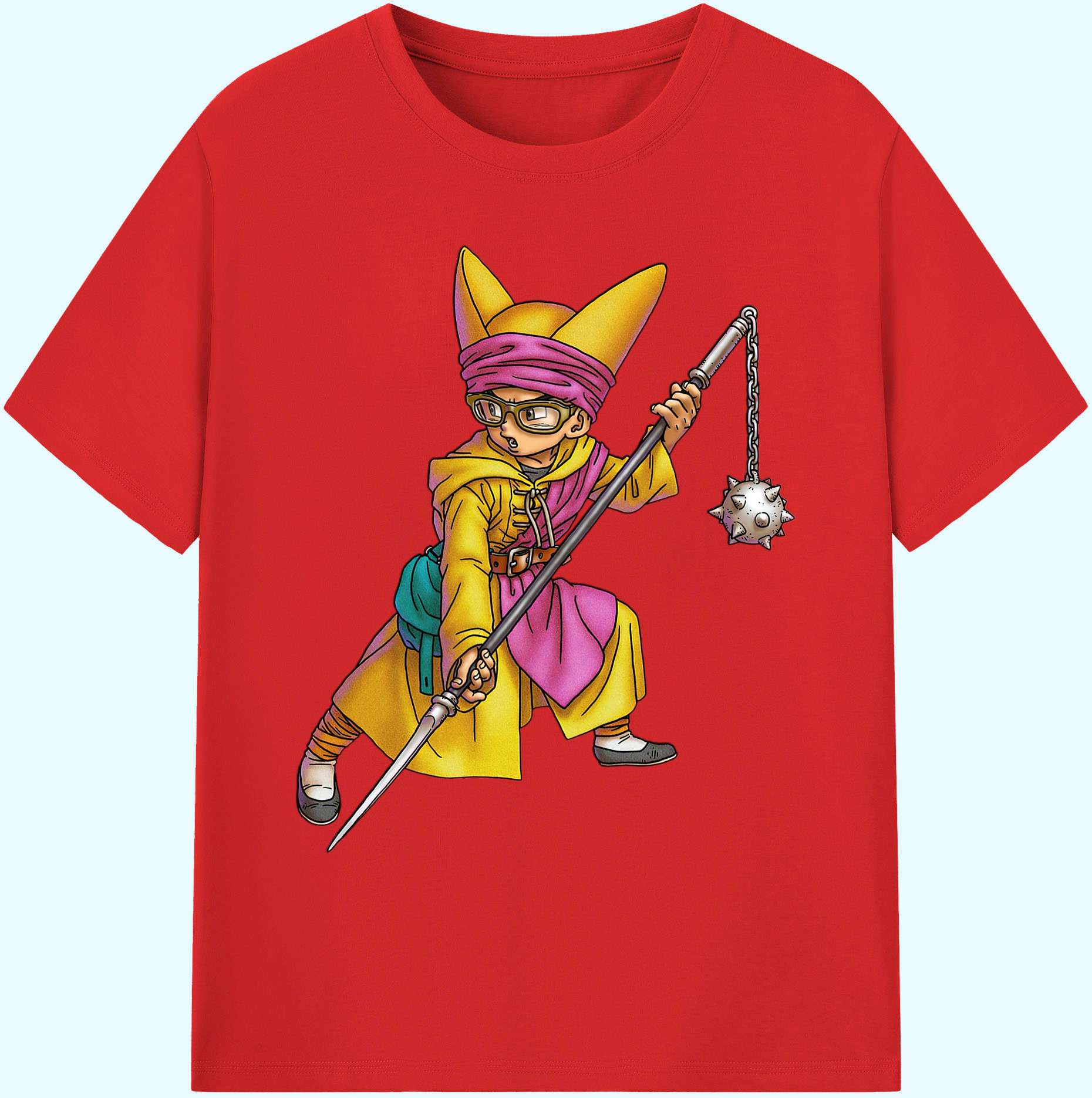 （画像用） ドラゴンクエスト Doragon Kuesuto Dragon Quest 綿100％ メンズ半袖Tシャツ｜肌触りやわらか＆通気性