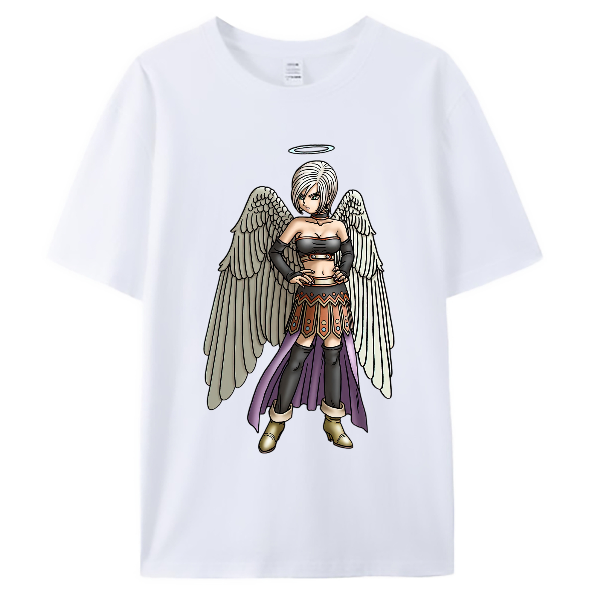 （画像用） ドラゴンクエスト Doragon Kuesuto Dragon Quest 綿100％ メンズ半袖Tシャツ｜肌触りやわらか＆通気性