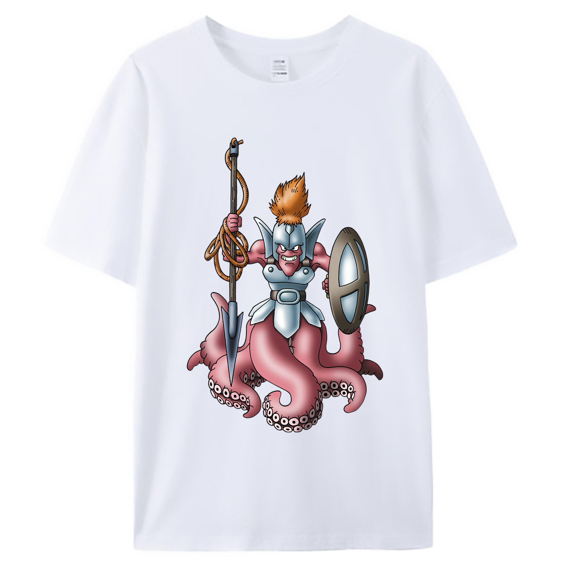 （画像用） ドラゴンクエスト Doragon Kuesuto Dragon Quest 綿100％ メンズ半袖Tシャツ｜肌触りやわらか＆通気性