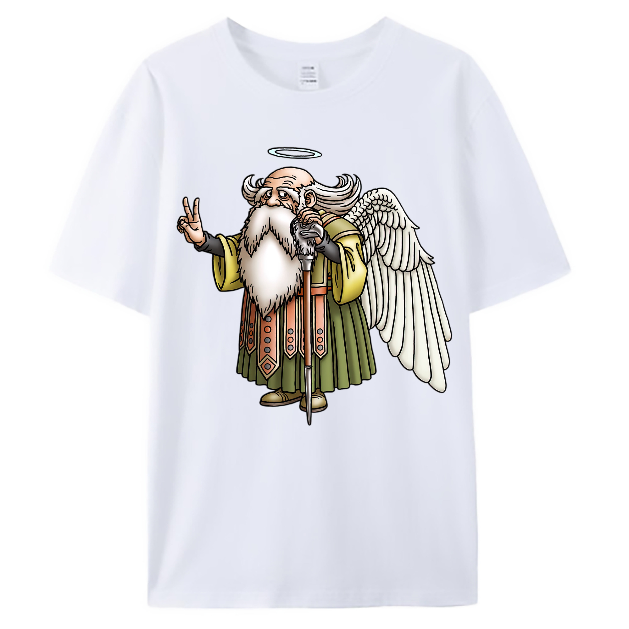 （画像用） ドラゴンクエスト Doragon Kuesuto Dragon Quest 綿100％ メンズ半袖Tシャツ｜肌触りやわらか＆通気性