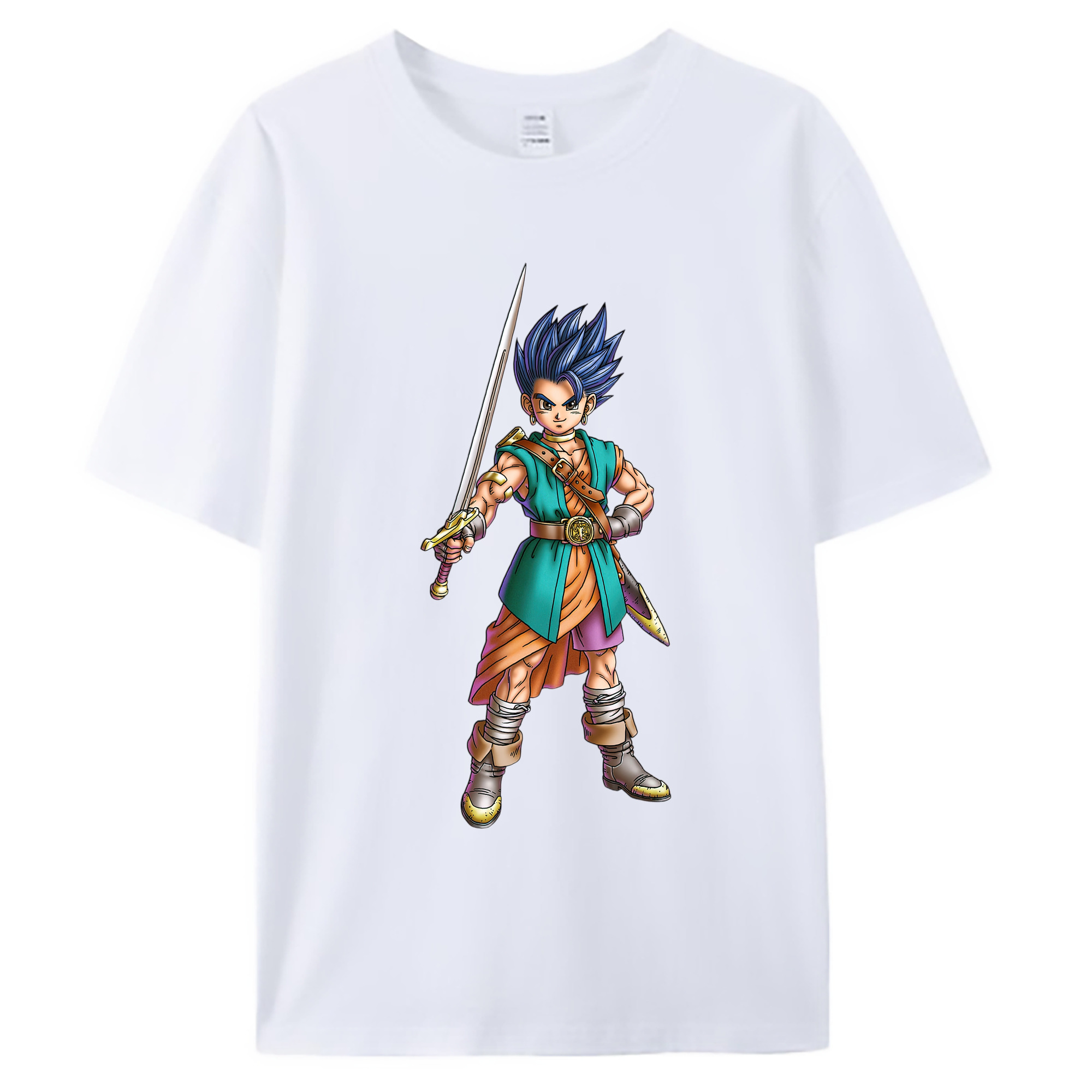 （画像用） ドラゴンクエスト Doragon Kuesuto Dragon Quest 綿100％ メンズ半袖Tシャツ｜肌触りやわらか＆通気性