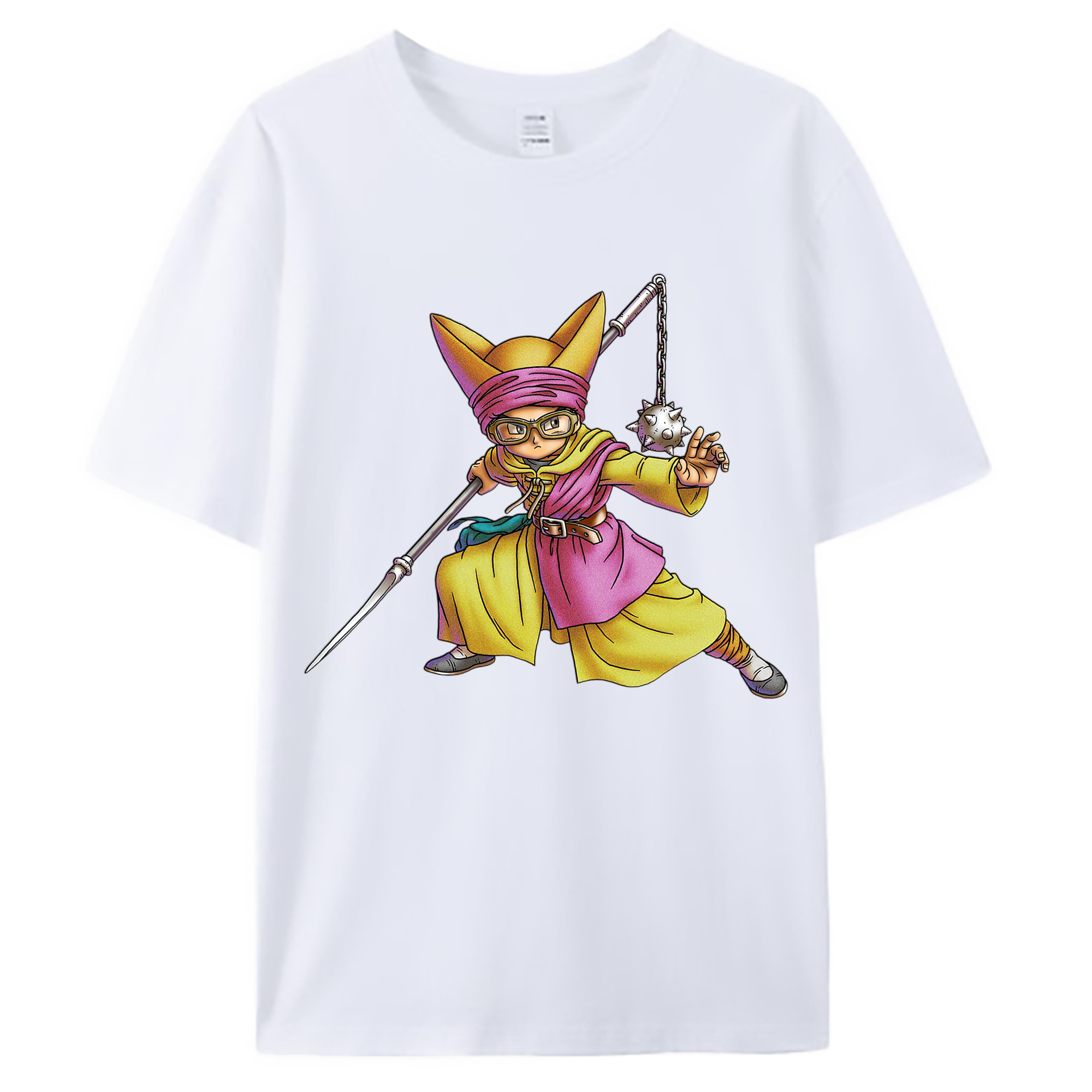 （画像用） ドラゴンクエスト Doragon Kuesuto Dragon Quest 綿100％ メンズ半袖Tシャツ｜肌触りやわらか＆通気性