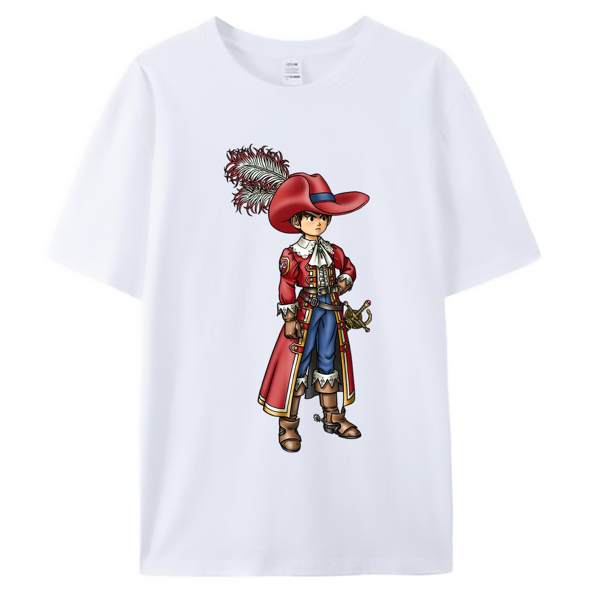 （画像用） ドラゴンクエスト Doragon Kuesuto Dragon Quest 綿100％ メンズ半袖Tシャツ｜肌触りやわらか＆通気性