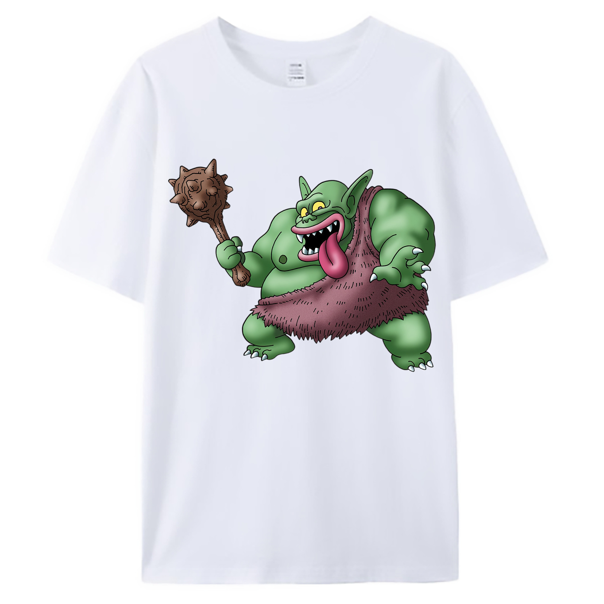 （画像用） ドラゴンクエスト Doragon Kuesuto Dragon Quest 綿100％ メンズ半袖Tシャツ｜肌触りやわらか＆通気性
