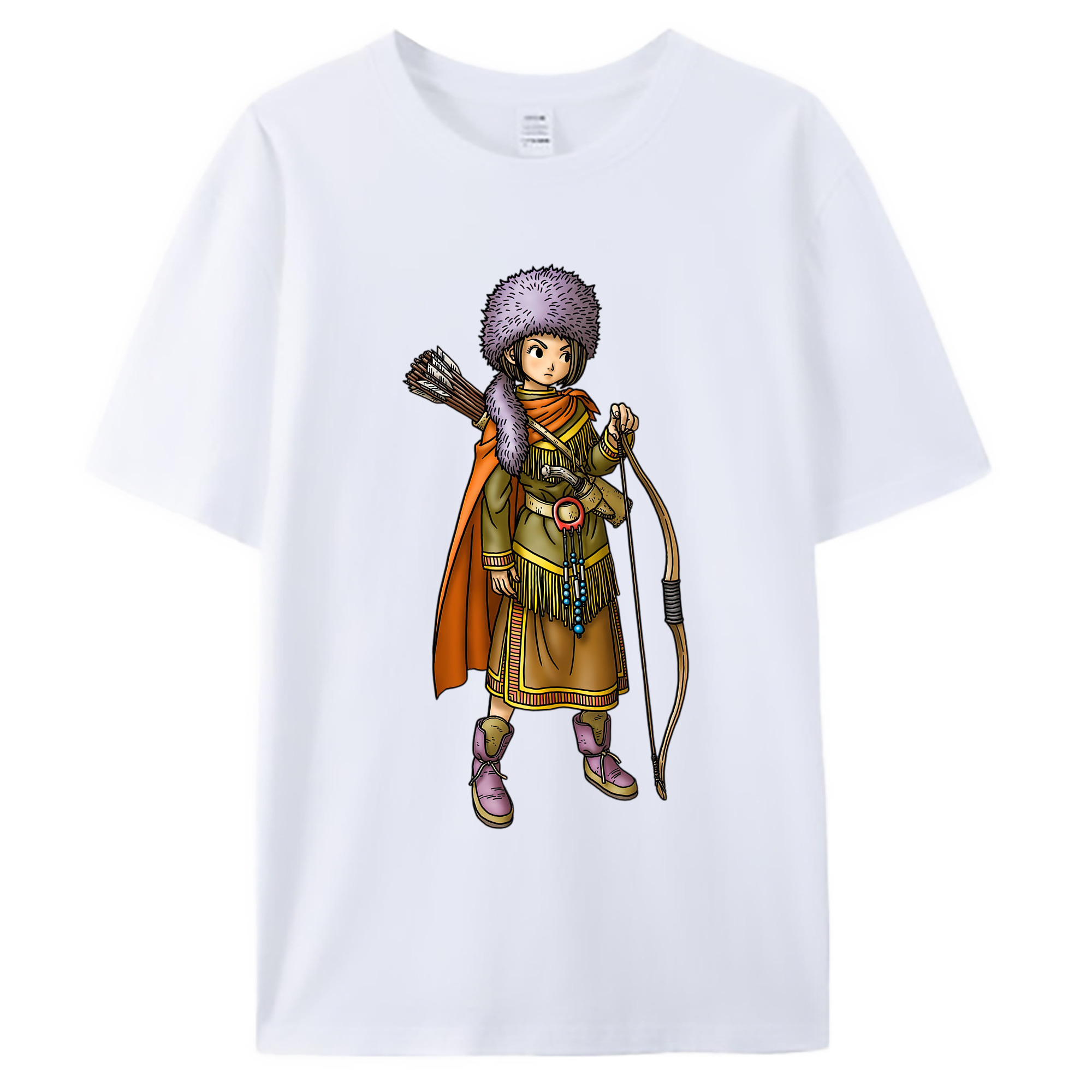 （画像用） ドラゴンクエスト Doragon Kuesuto Dragon Quest 綿100％ メンズ半袖Tシャツ｜肌触りやわらか＆通気性