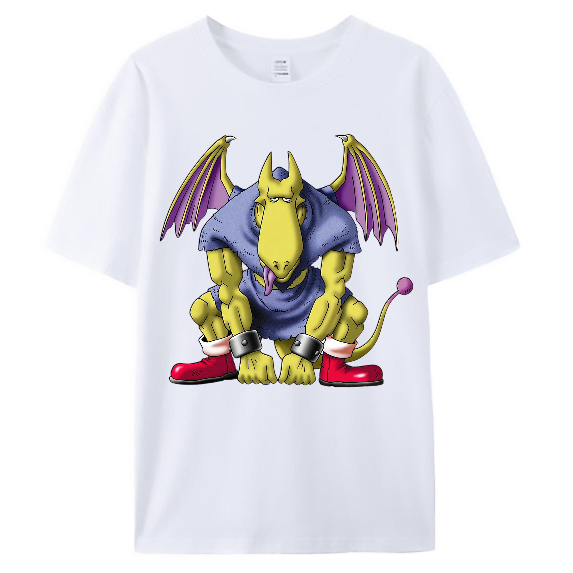 （画像用） ドラゴンクエスト Doragon Kuesuto Dragon Quest 綿100％ メンズ半袖Tシャツ｜肌触りやわらか＆通気性