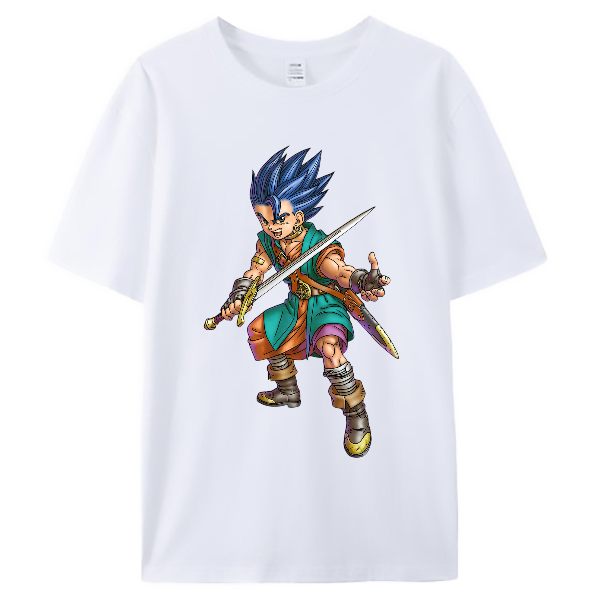 （画像用） ドラゴンクエスト Doragon Kuesuto Dragon Quest 綿100％ メンズ半袖Tシャツ｜肌触りやわらか＆通気性
