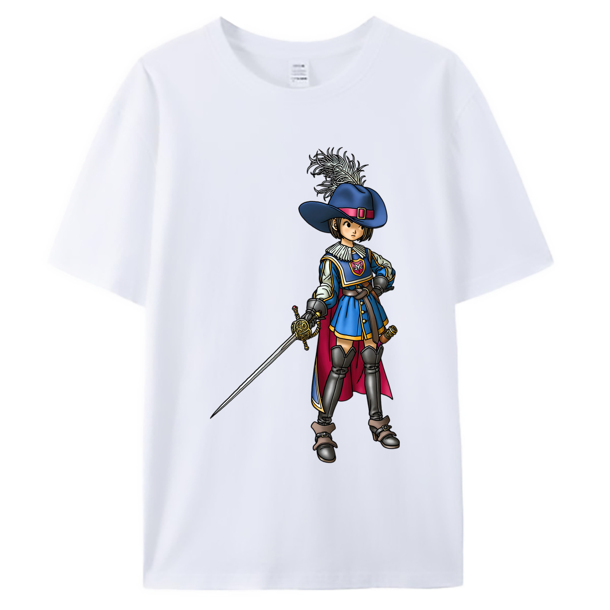 （画像用） ドラゴンクエスト Doragon Kuesuto Dragon Quest 綿100％ メンズ半袖Tシャツ｜肌触りやわらか＆通気性
