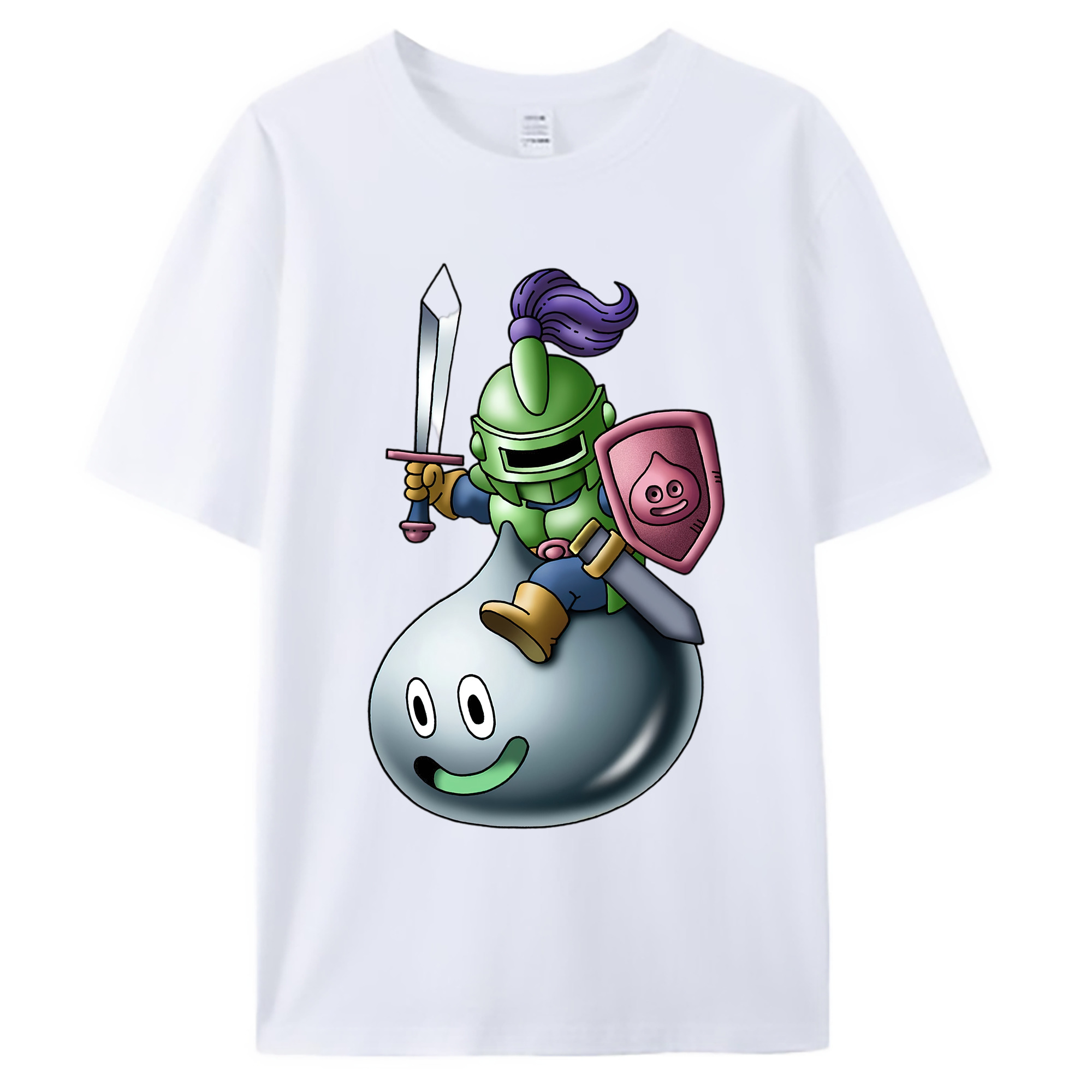 （画像用） ドラゴンクエスト Doragon Kuesuto Dragon Quest 綿100％ メンズ半袖Tシャツ｜肌触りやわらか＆通気性
