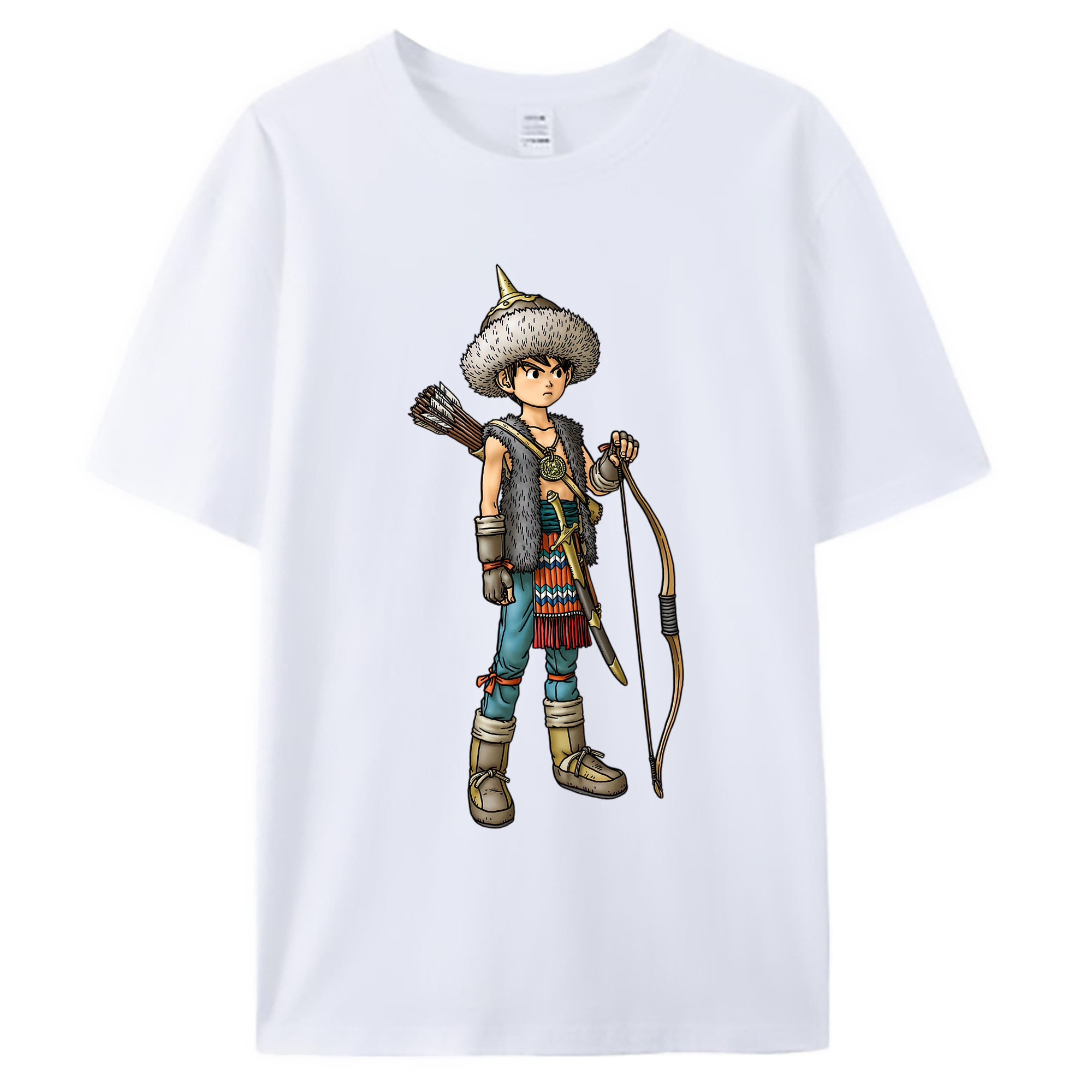 （画像用） ドラゴンクエスト Doragon Kuesuto Dragon Quest 綿100％ メンズ半袖Tシャツ｜肌触りやわらか＆通気性