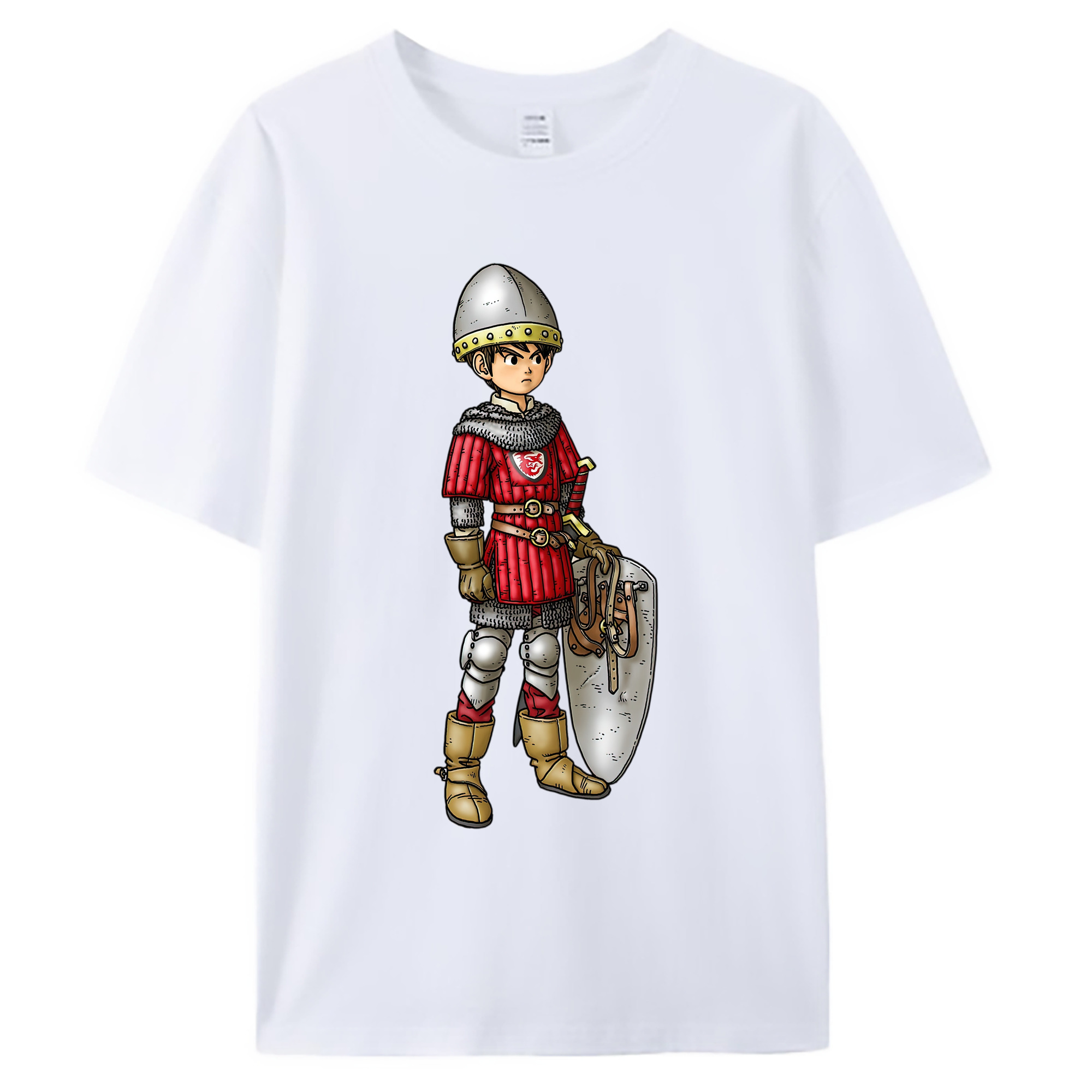 （画像用） ドラゴンクエスト Doragon Kuesuto Dragon Quest 綿100％ メンズ半袖Tシャツ｜肌触りやわらか＆通気性