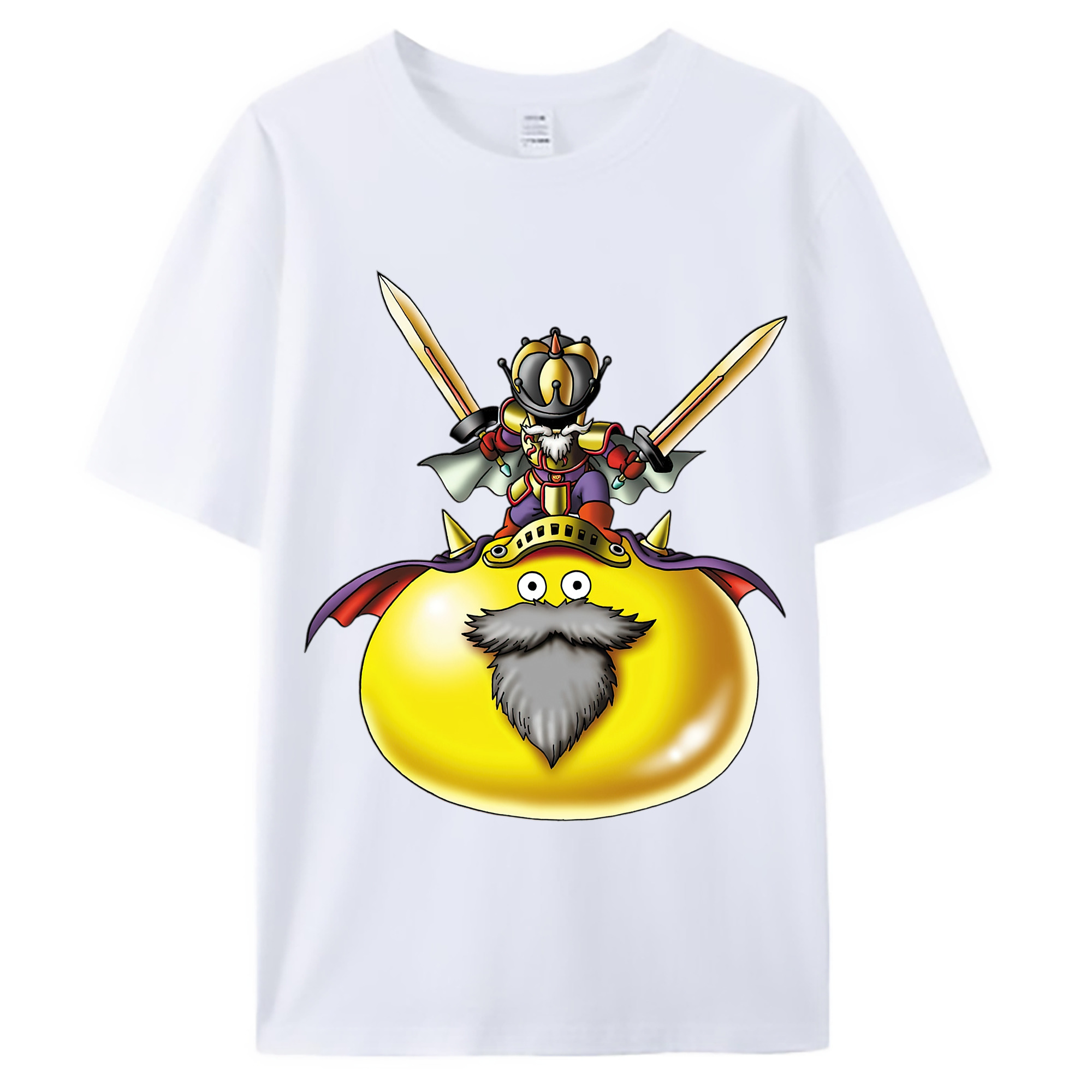 （画像用） ドラゴンクエスト Doragon Kuesuto Dragon Quest 綿100％ メンズ半袖Tシャツ｜肌触りやわらか＆通気性