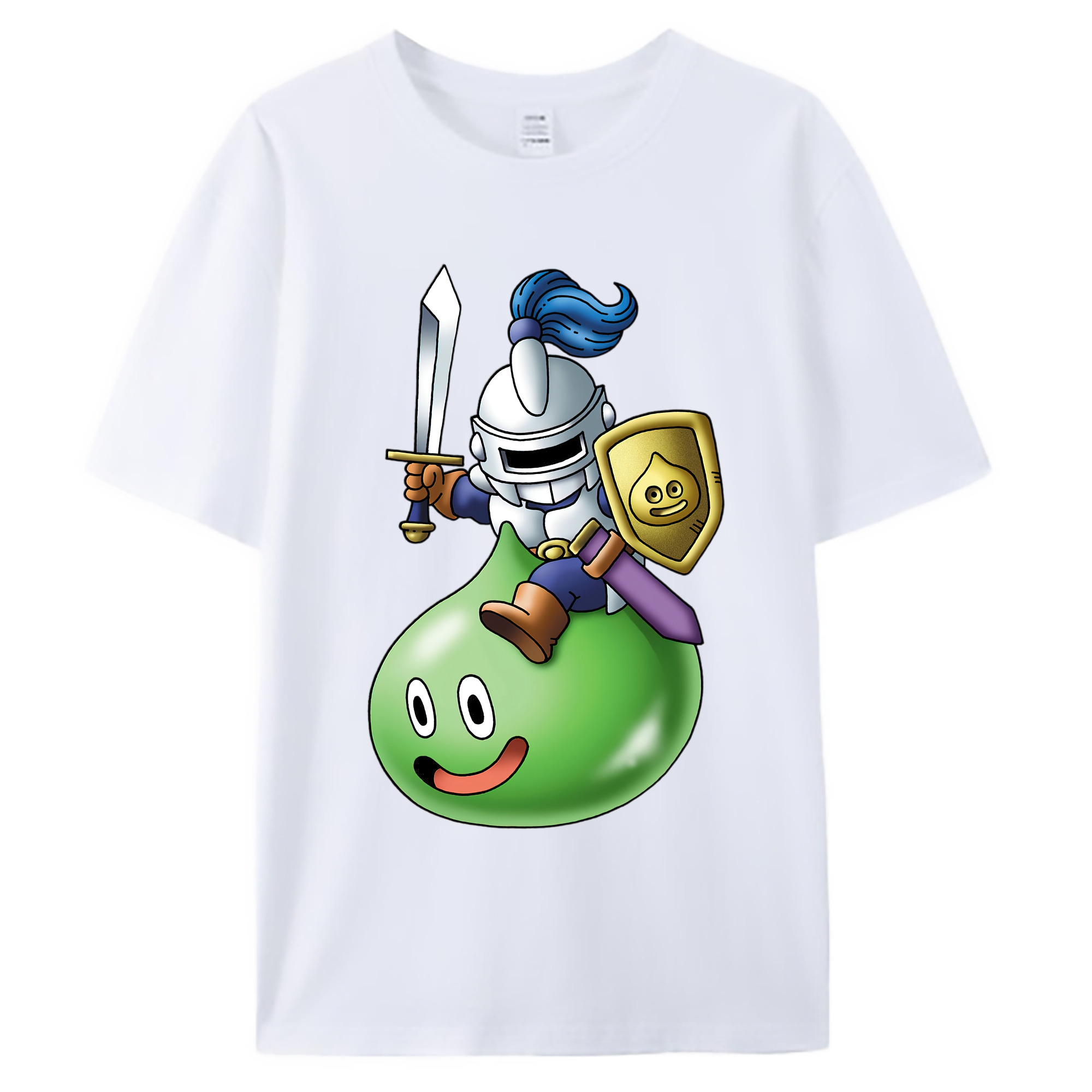 （画像用） ドラゴンクエスト Doragon Kuesuto Dragon Quest 綿100％ メンズ半袖Tシャツ｜肌触りやわらか＆通気性