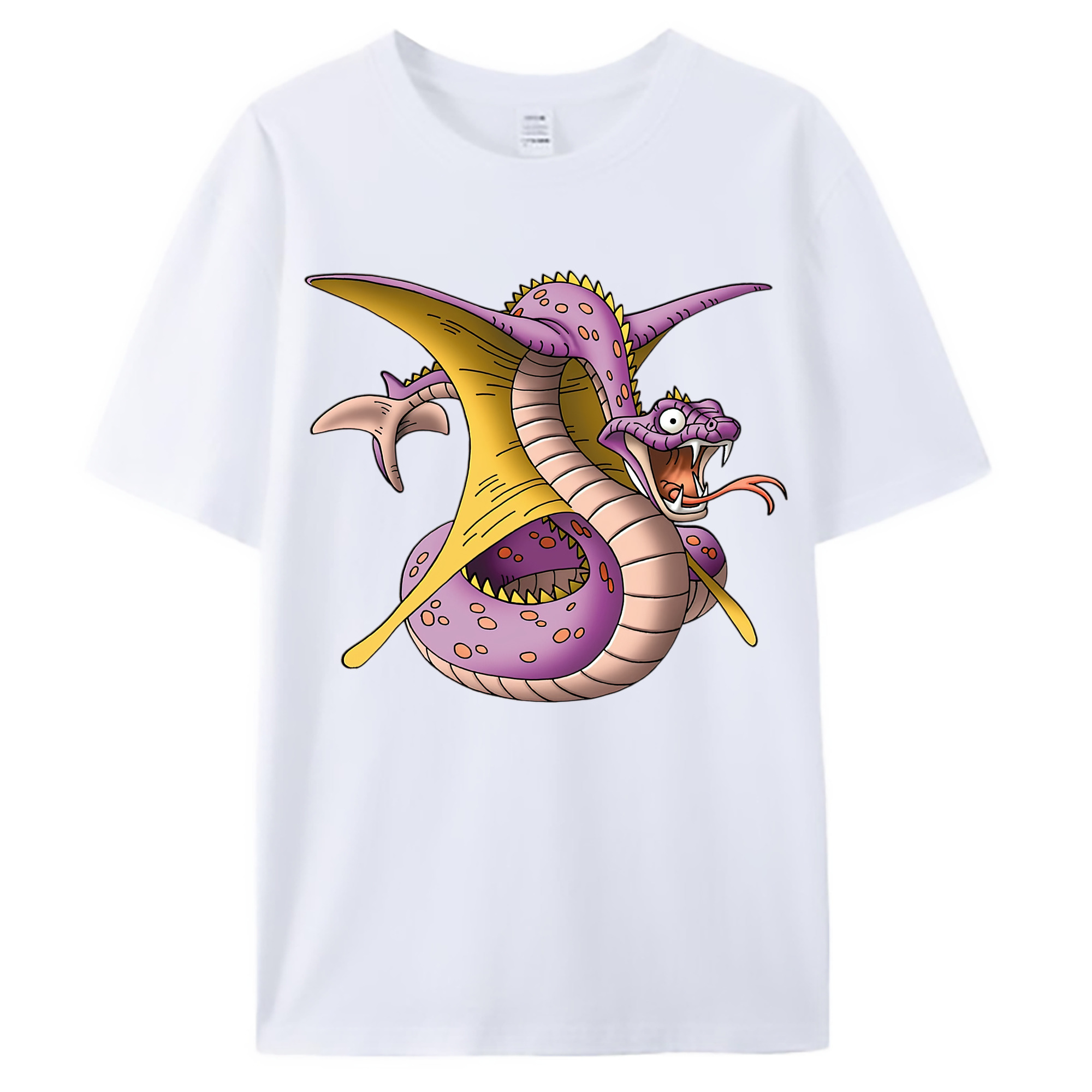 （画像用） ドラゴンクエスト Doragon Kuesuto Dragon Quest 綿100％ メンズ半袖Tシャツ｜肌触りやわらか＆通気性