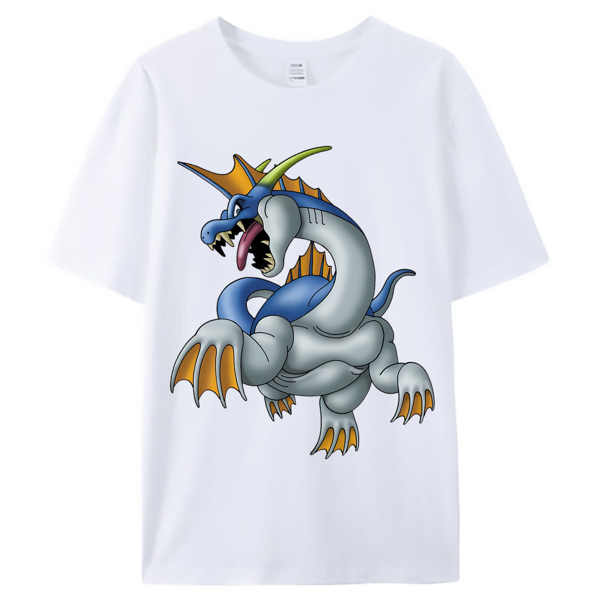 （画像用） ドラゴンクエスト Doragon Kuesuto Dragon Quest 綿100％ メンズ半袖Tシャツ｜肌触りやわらか＆通気性