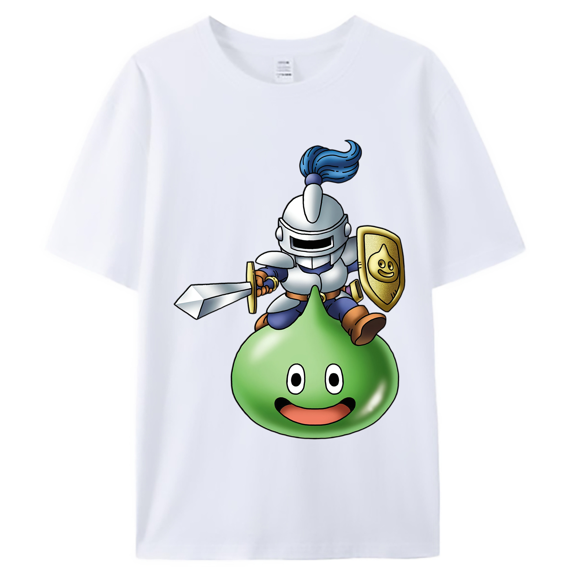 （画像用） ドラゴンクエスト Doragon Kuesuto Dragon Quest 綿100％ メンズ半袖Tシャツ｜肌触りやわらか＆通気性