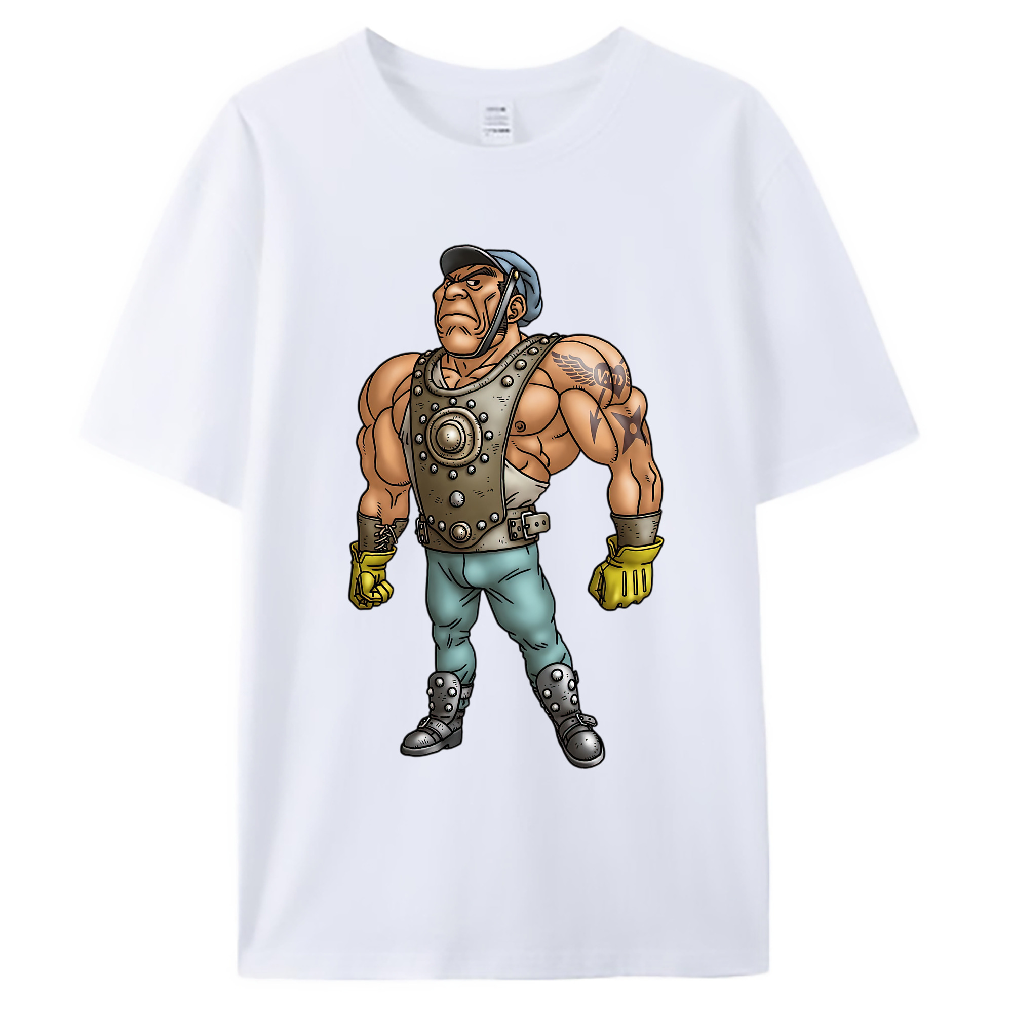 （画像用） ドラゴンクエスト Doragon Kuesuto Dragon Quest 綿100％ メンズ半袖Tシャツ｜肌触りやわらか＆通気性