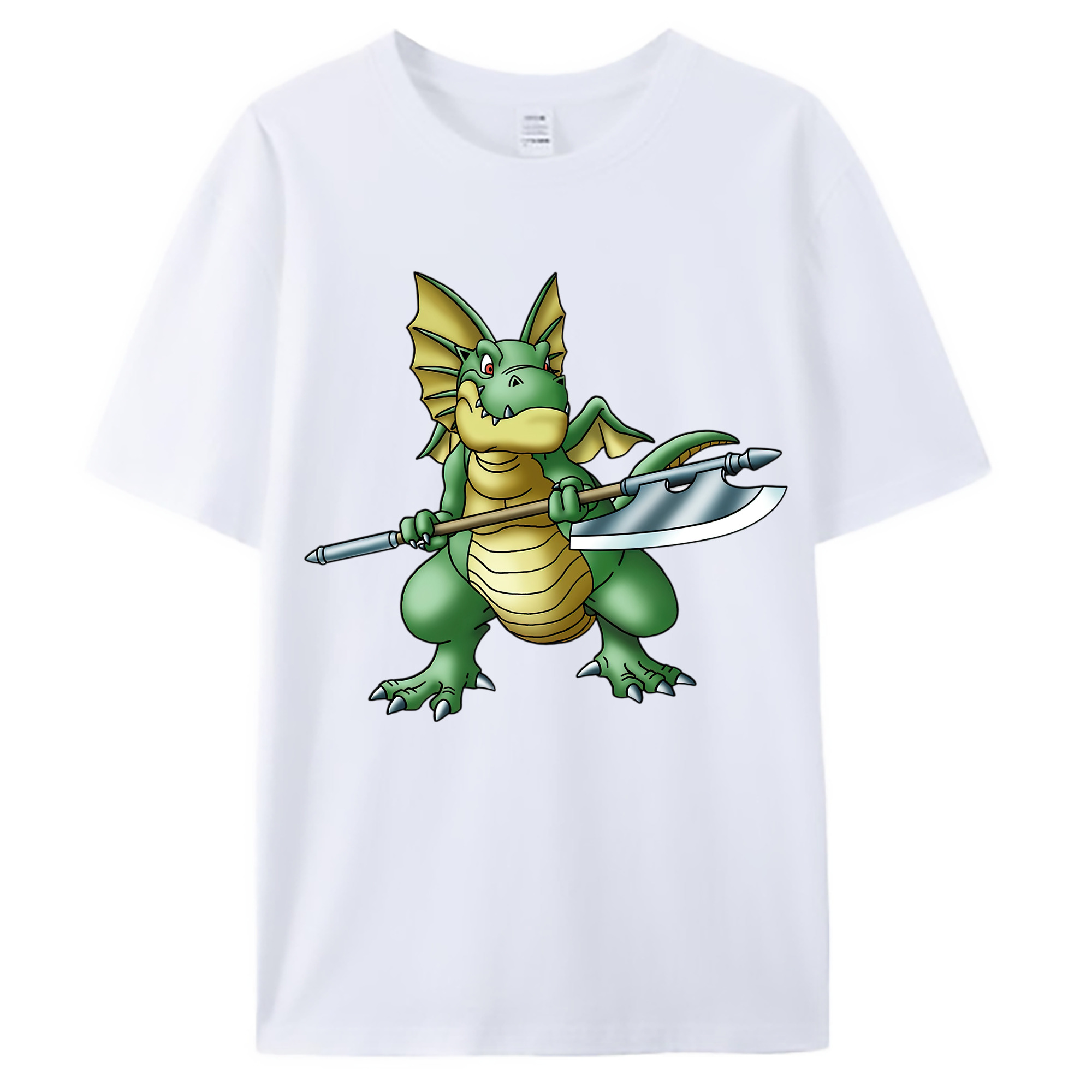 （画像用） ドラゴンクエスト Doragon Kuesuto Dragon Quest 綿100％ メンズ半袖Tシャツ｜肌触りやわらか＆通気性