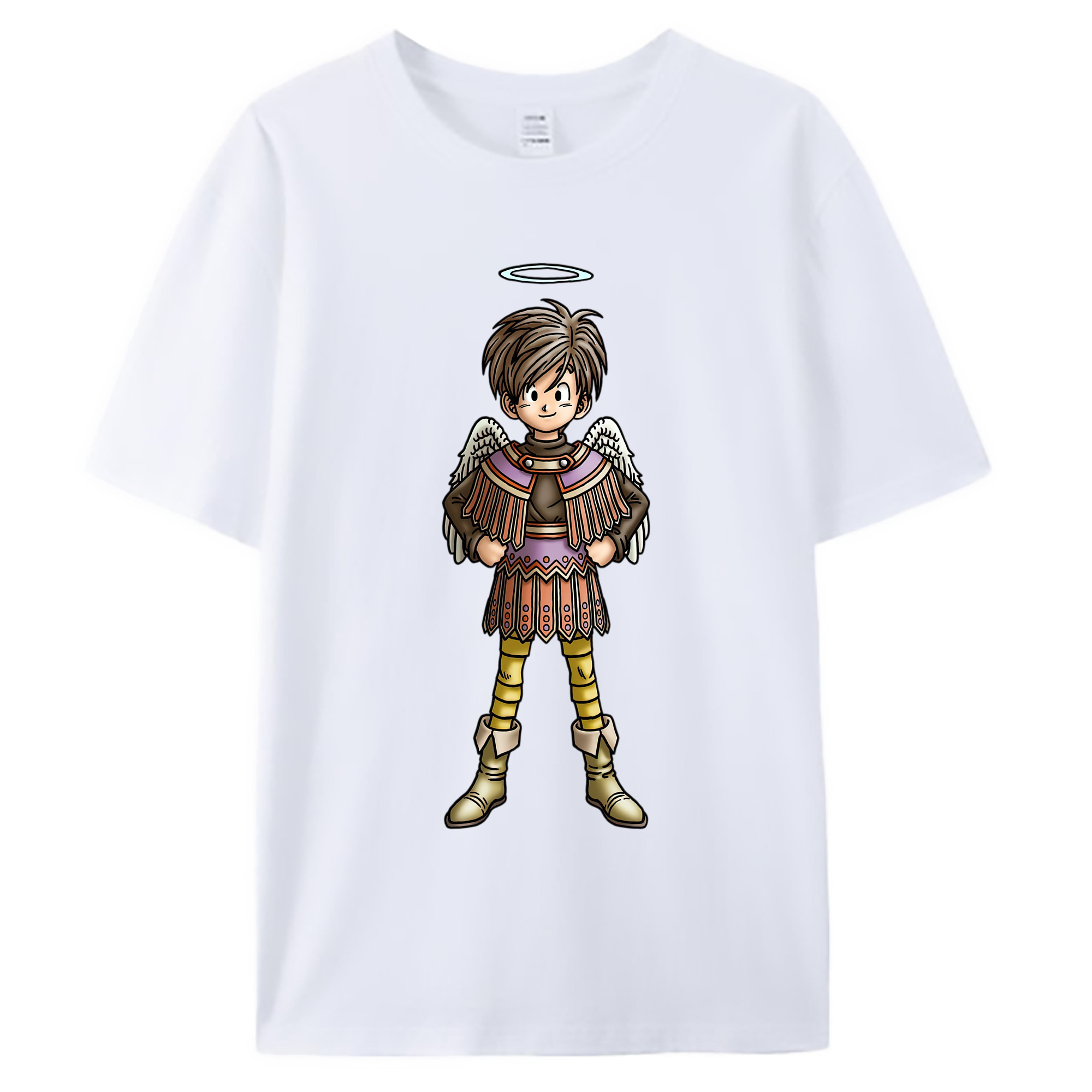 （画像用） ドラゴンクエスト Doragon Kuesuto Dragon Quest 綿100％ メンズ半袖Tシャツ｜肌触りやわらか＆通気性