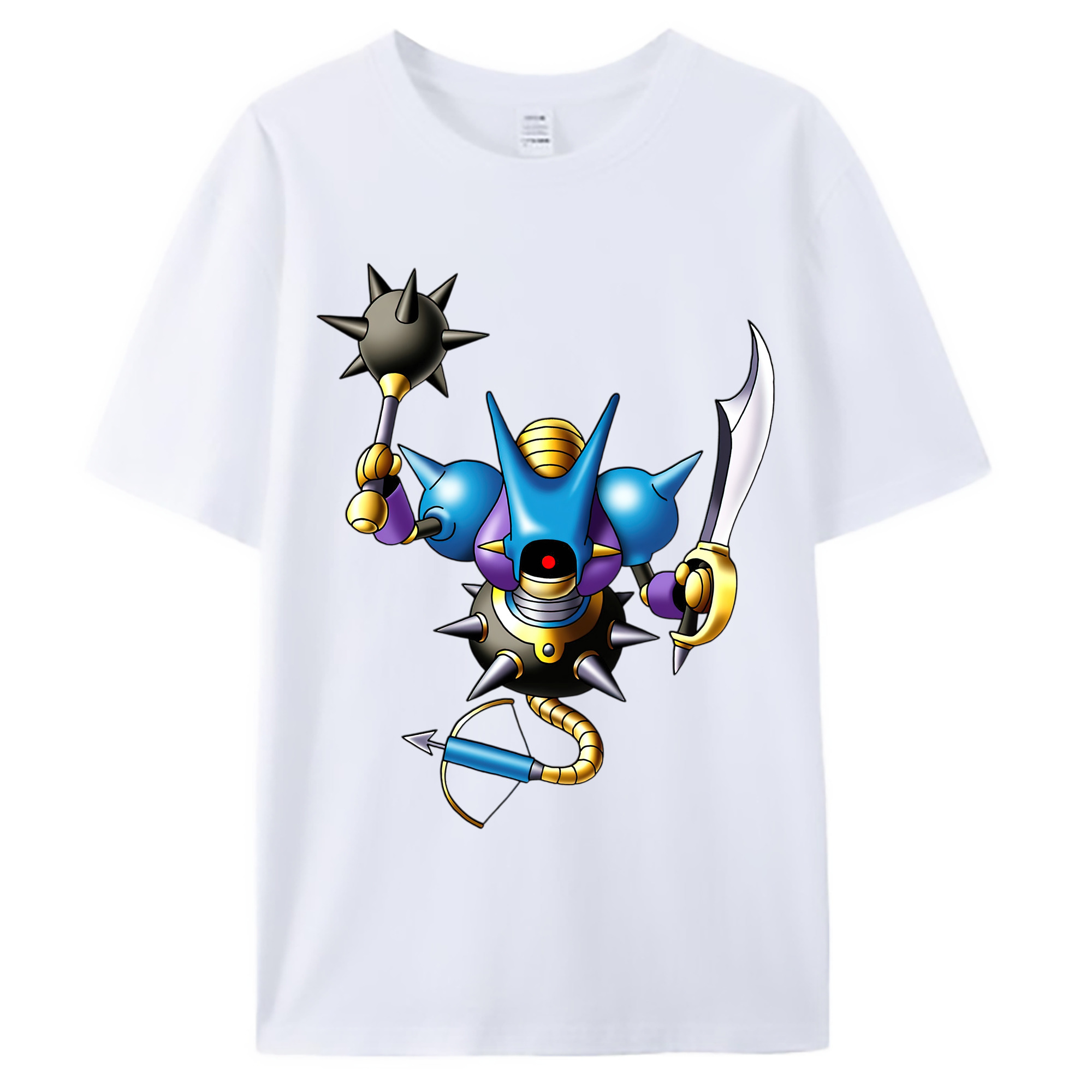 （画像用） ドラゴンクエスト Doragon Kuesuto Dragon Quest 綿100％ メンズ半袖Tシャツ｜肌触りやわらか＆通気性