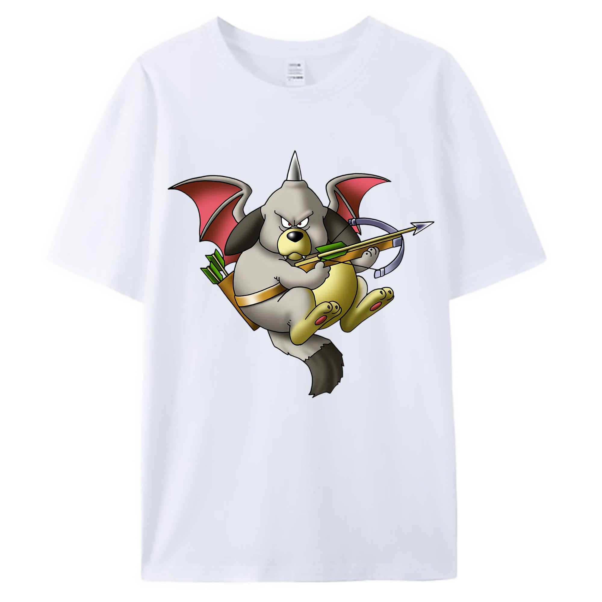 （画像用） ドラゴンクエスト Doragon Kuesuto Dragon Quest 綿100％ メンズ半袖Tシャツ｜肌触りやわらか＆通気性