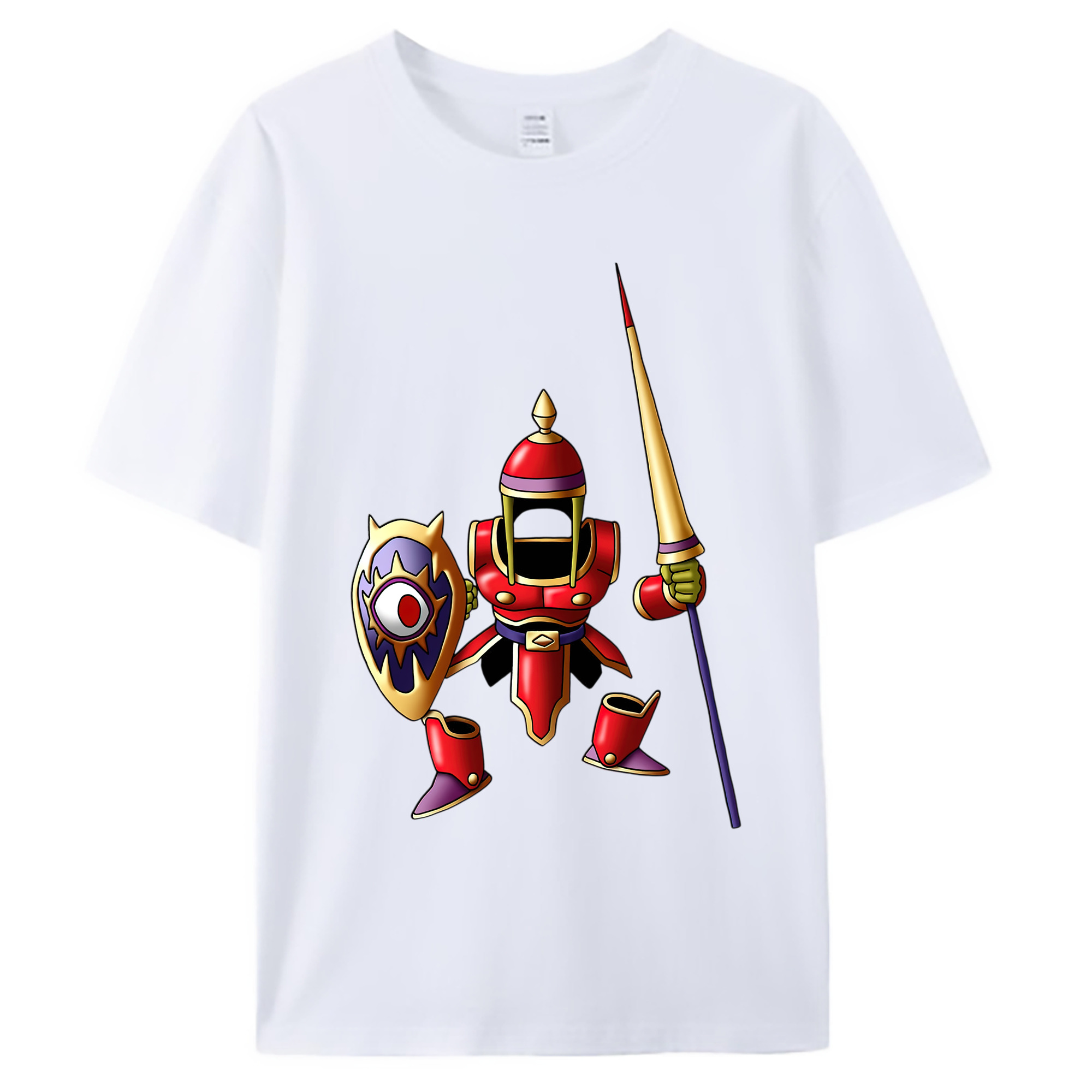 （画像用） ドラゴンクエスト Doragon Kuesuto Dragon Quest 綿100％ メンズ半袖Tシャツ｜肌触りやわらか＆通気性