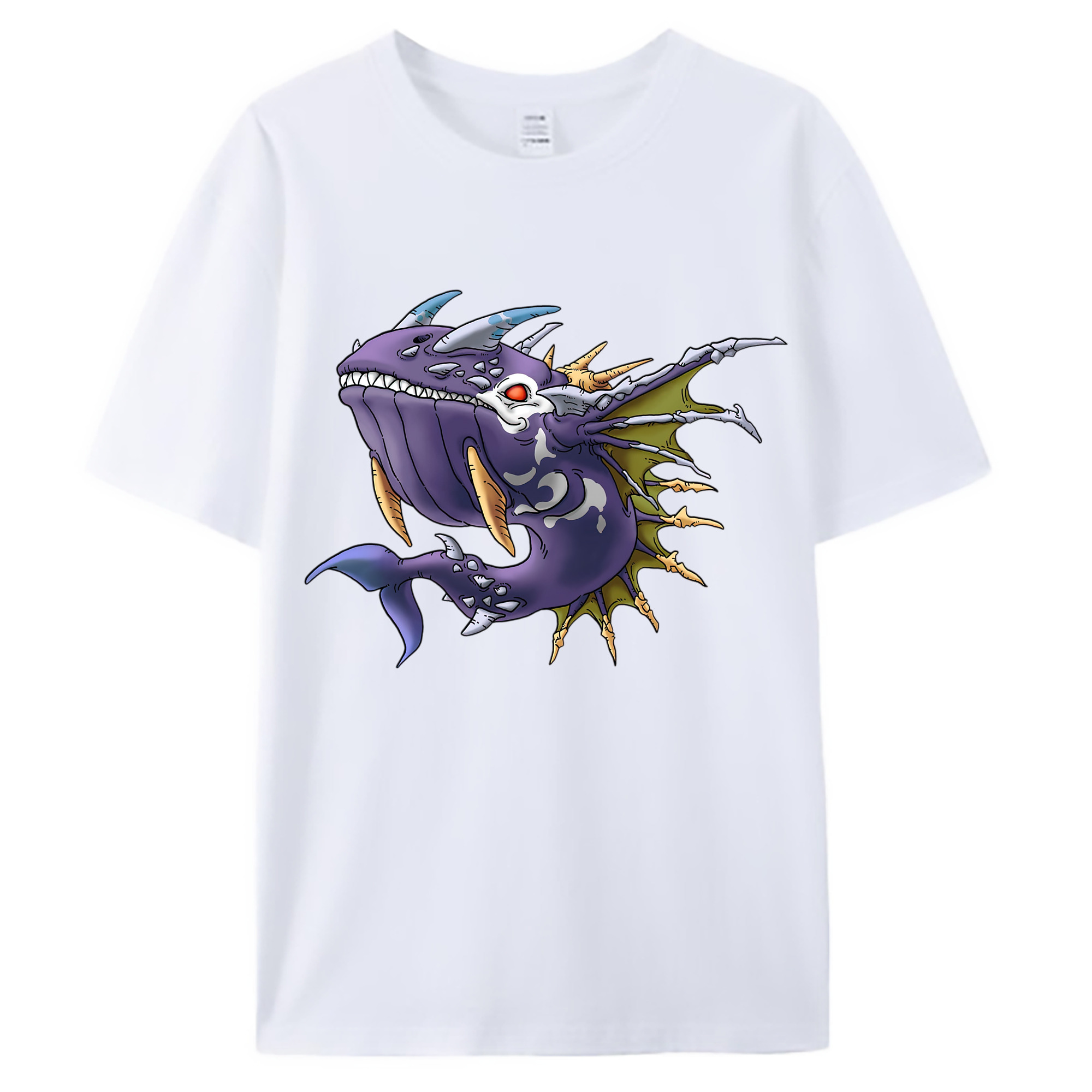 （画像用） ドラゴンクエスト Doragon Kuesuto Dragon Quest 綿100％ メンズ半袖Tシャツ｜肌触りやわらか＆通気性