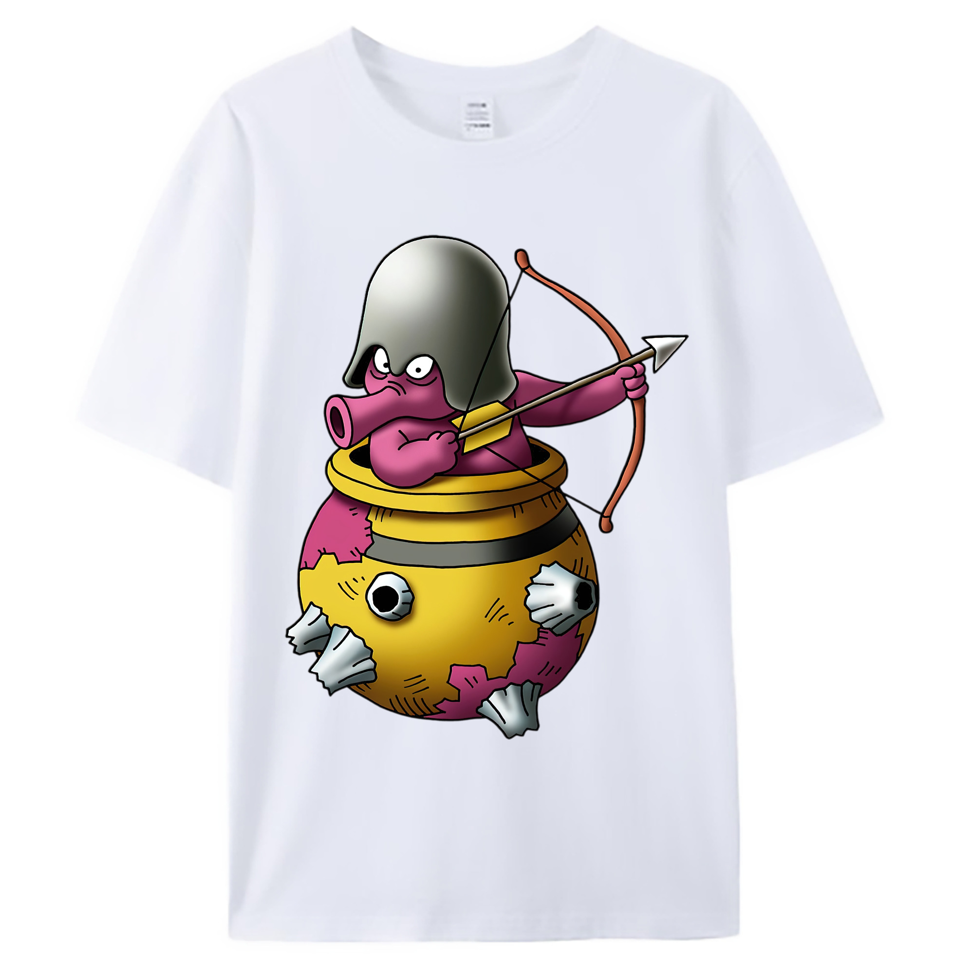 （画像用） ドラゴンクエスト Doragon Kuesuto Dragon Quest 綿100％ メンズ半袖Tシャツ｜肌触りやわらか＆通気性
