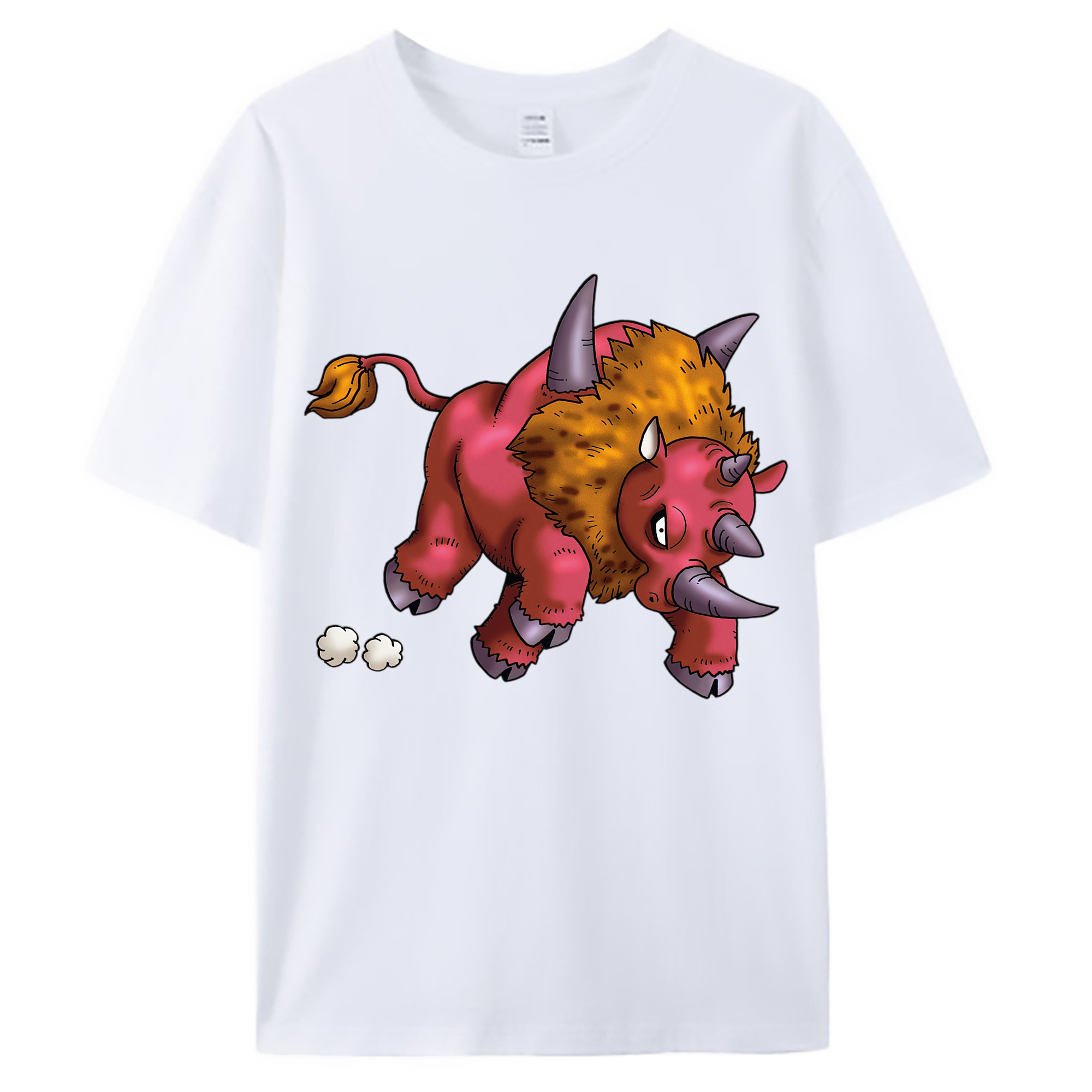 （画像用） ドラゴンクエスト Doragon Kuesuto Dragon Quest 綿100％ メンズ半袖Tシャツ｜肌触りやわらか＆通気性