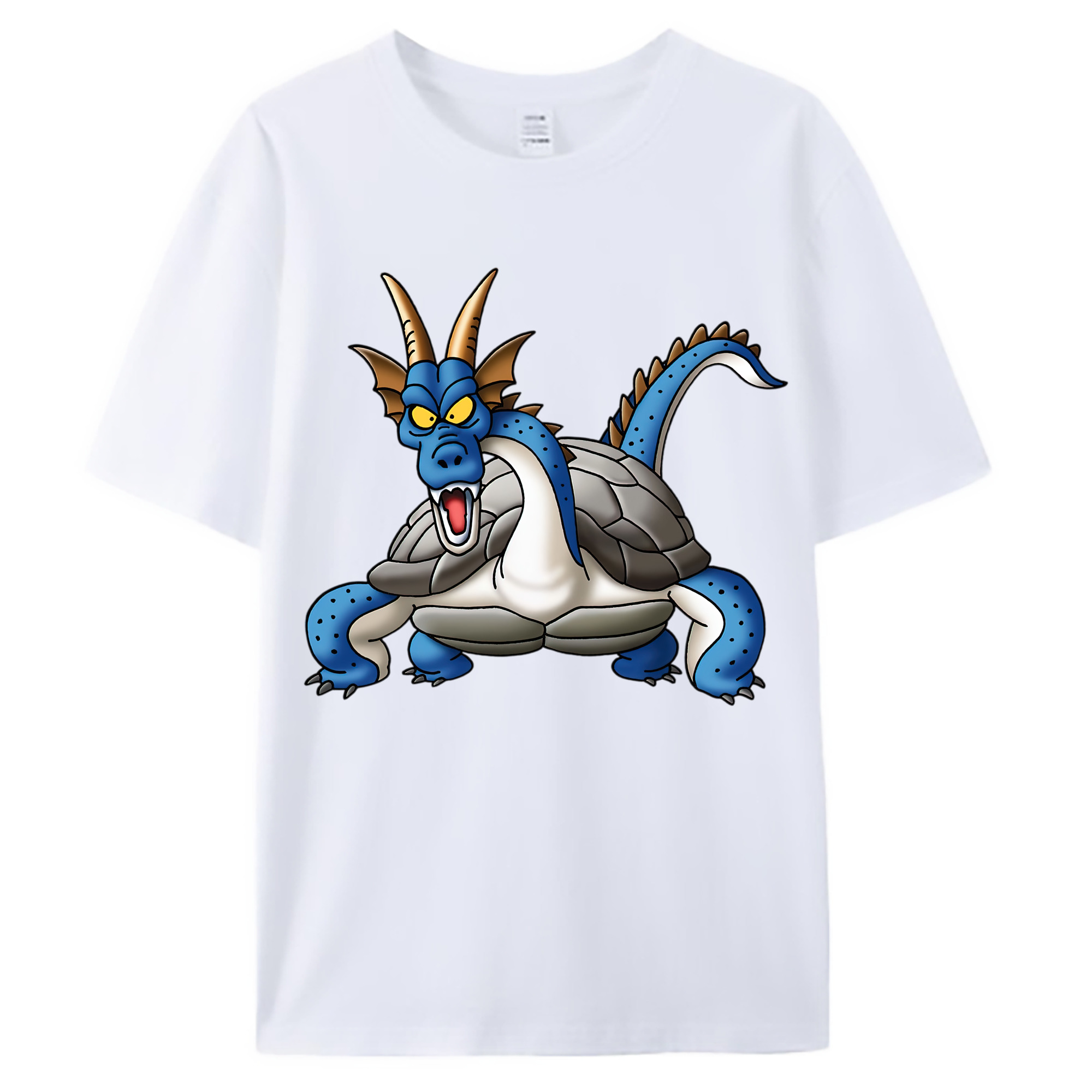 （画像用） ドラゴンクエスト Doragon Kuesuto Dragon Quest 綿100％ メンズ半袖Tシャツ｜肌触りやわらか＆通気性