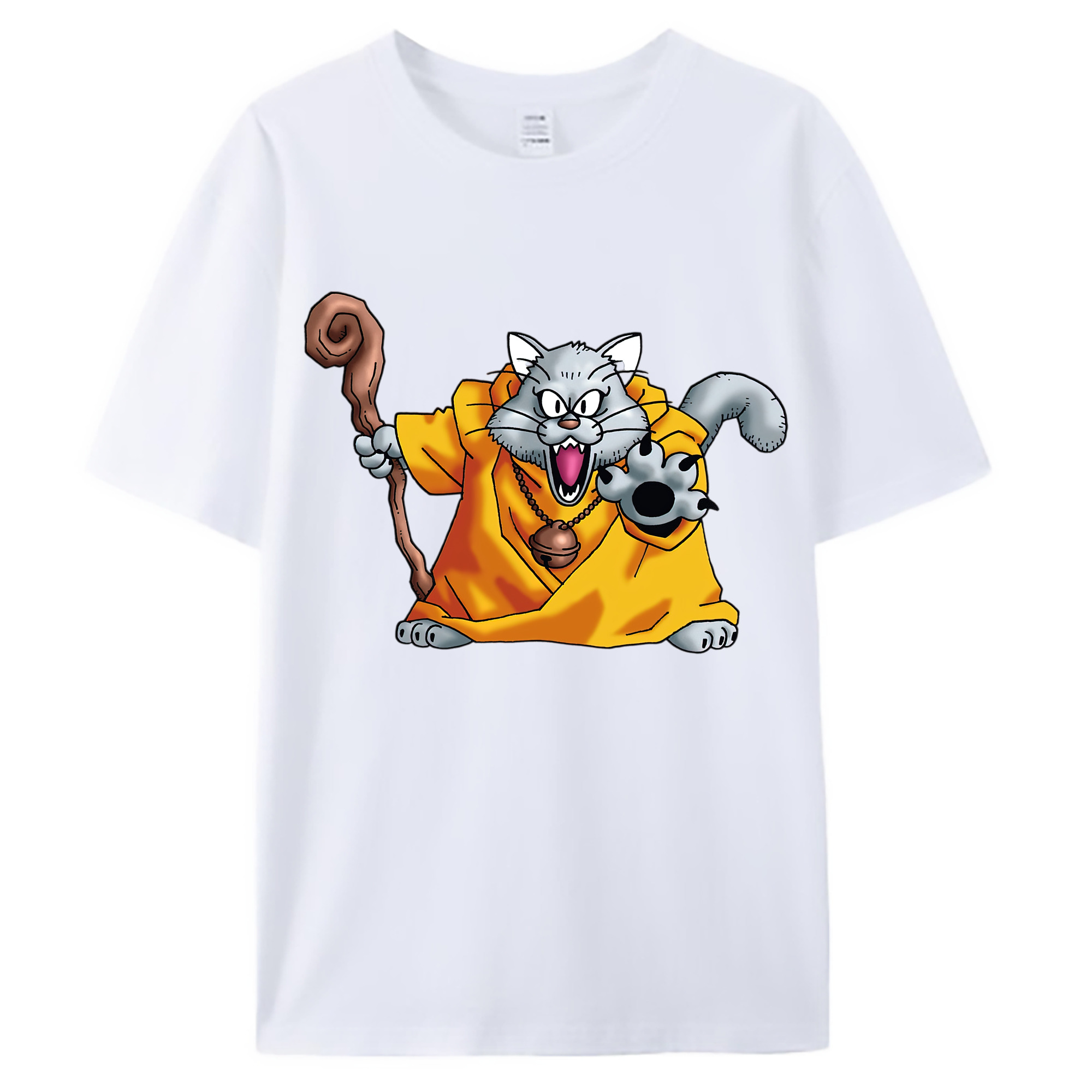 （画像用） ドラゴンクエスト Doragon Kuesuto Dragon Quest 綿100％ メンズ半袖Tシャツ｜肌触りやわらか＆通気性