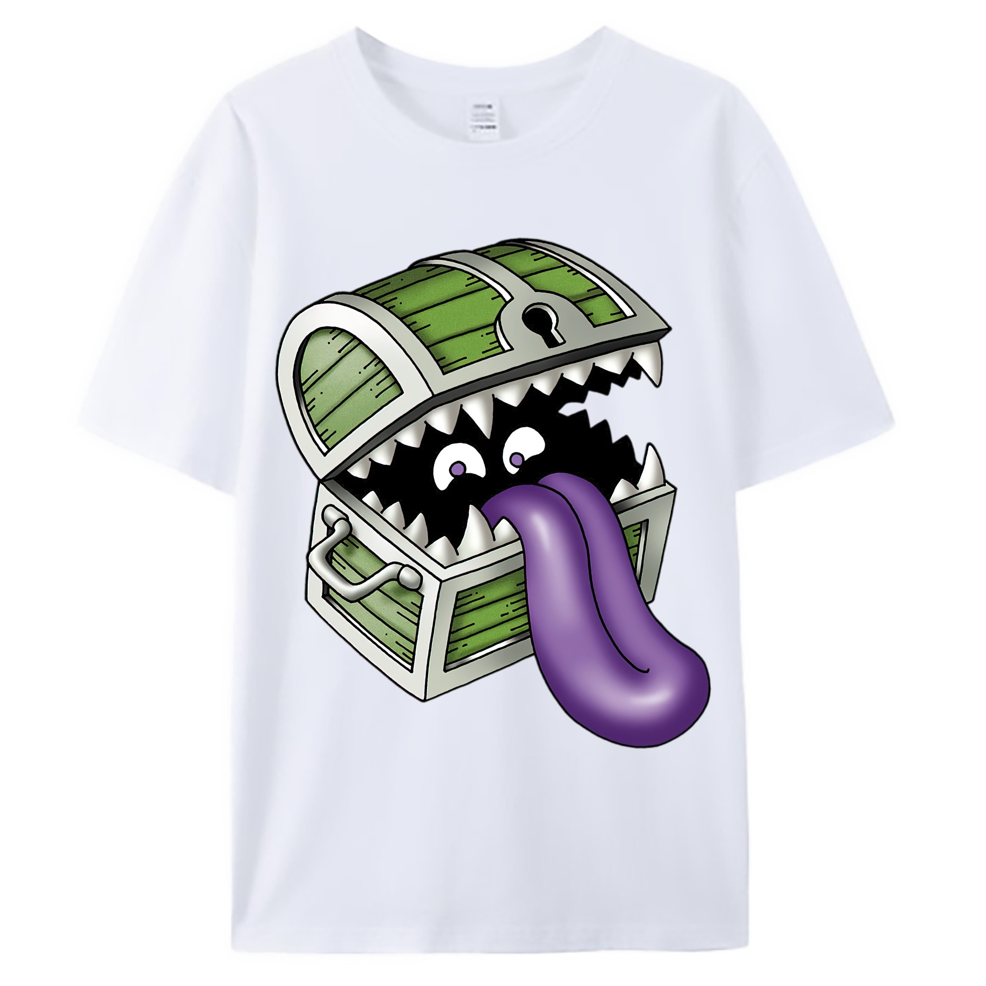 （画像用） ドラゴンクエスト Doragon Kuesuto Dragon Quest 綿100％ メンズ半袖Tシャツ｜肌触りやわらか＆通気性