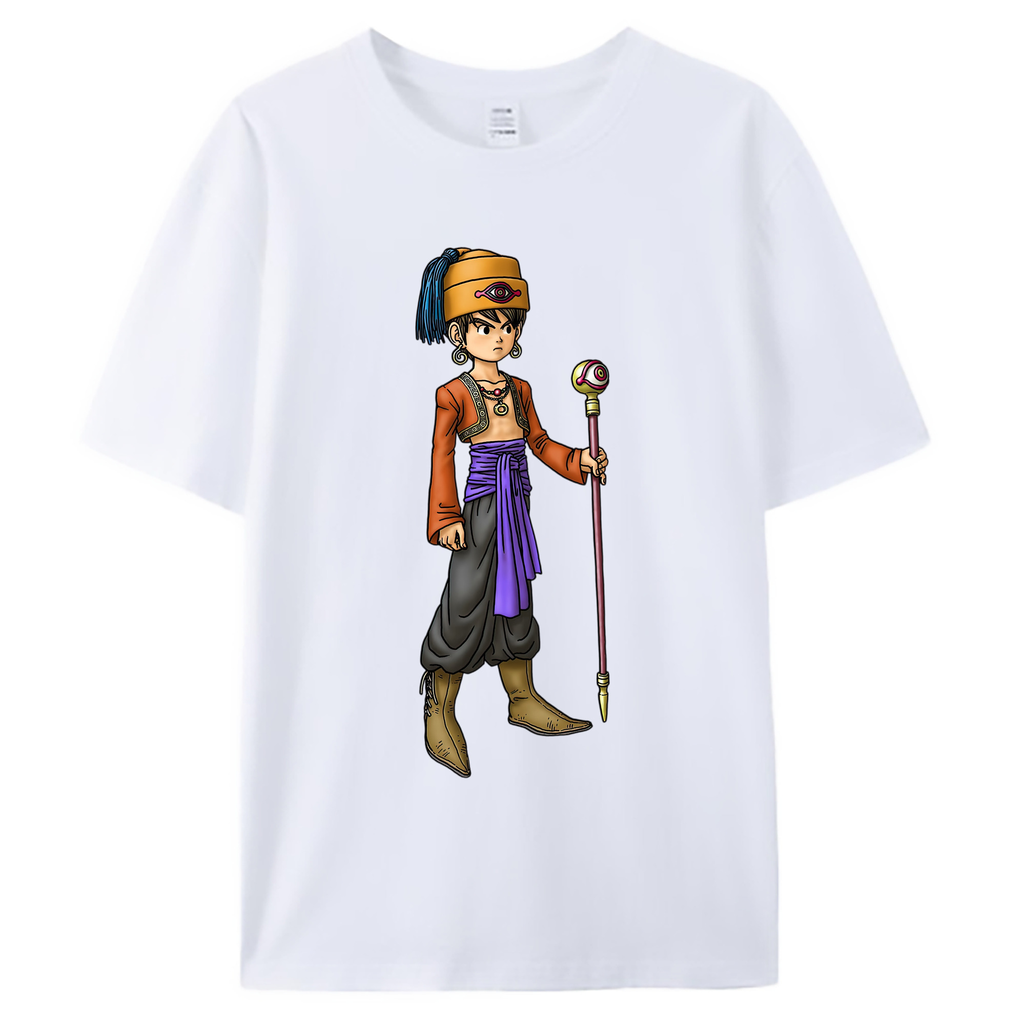 （画像用） ドラゴンクエスト Doragon Kuesuto Dragon Quest 綿100％ メンズ半袖Tシャツ｜肌触りやわらか＆通気性