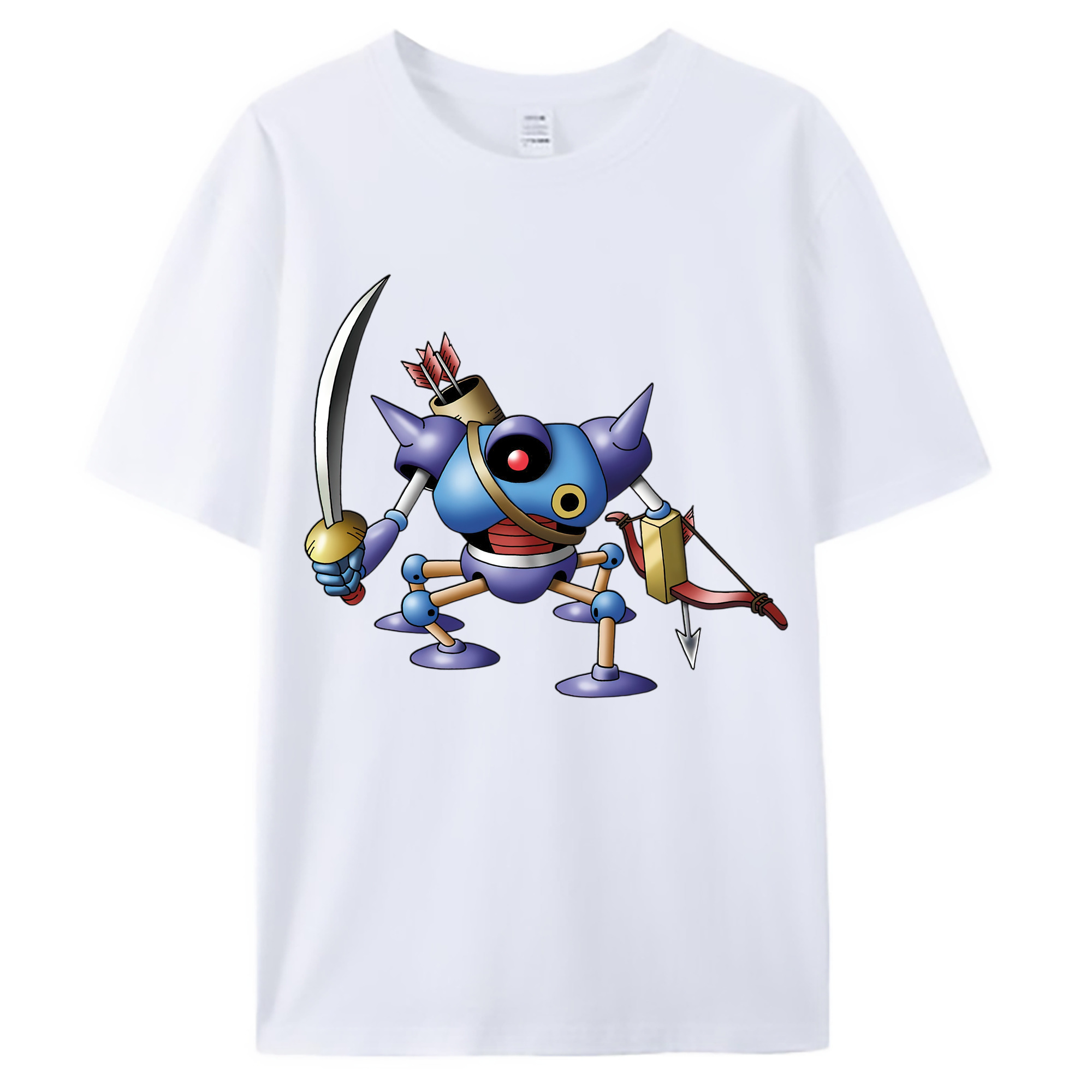 （画像用） ドラゴンクエスト Doragon Kuesuto Dragon Quest 綿100％ メンズ半袖Tシャツ｜肌触りやわらか＆通気性
