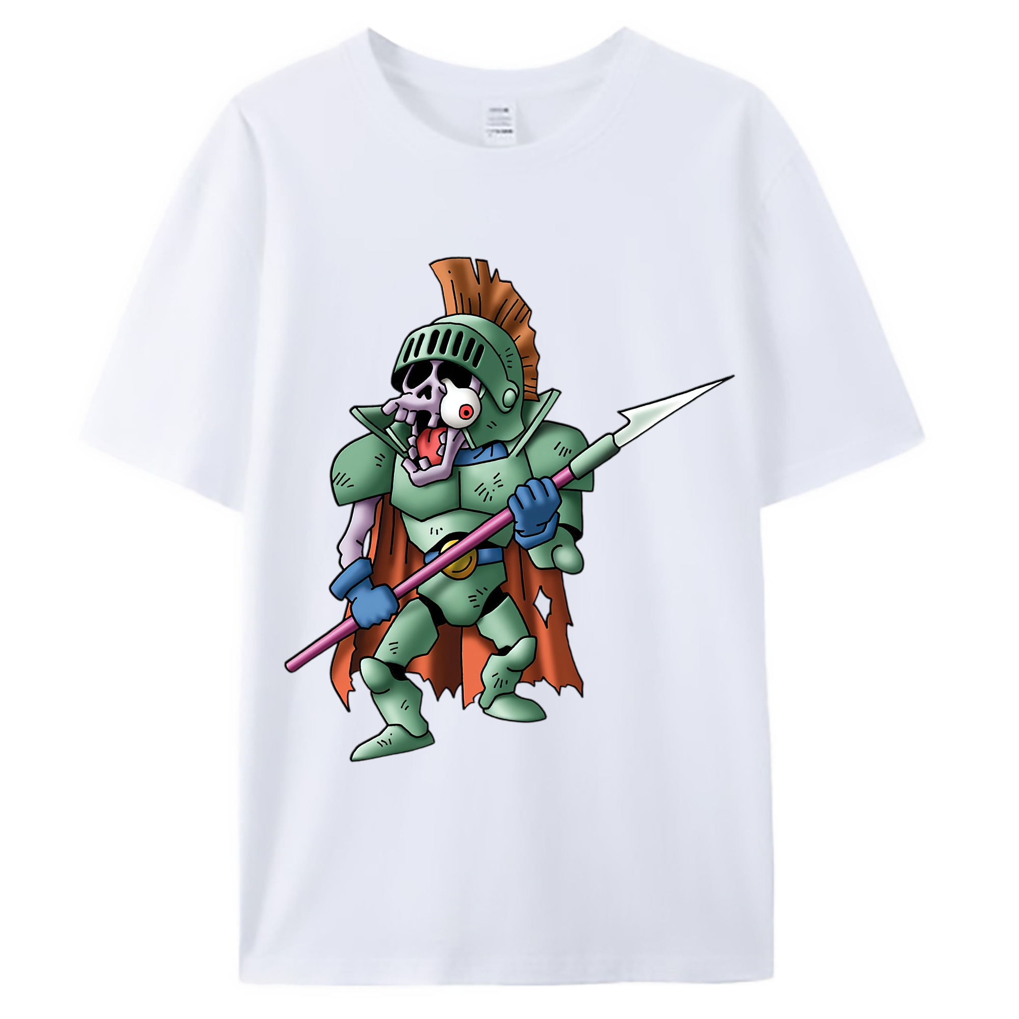 （画像用） ドラゴンクエスト Doragon Kuesuto Dragon Quest 綿100％ メンズ半袖Tシャツ｜肌触りやわらか＆通気性