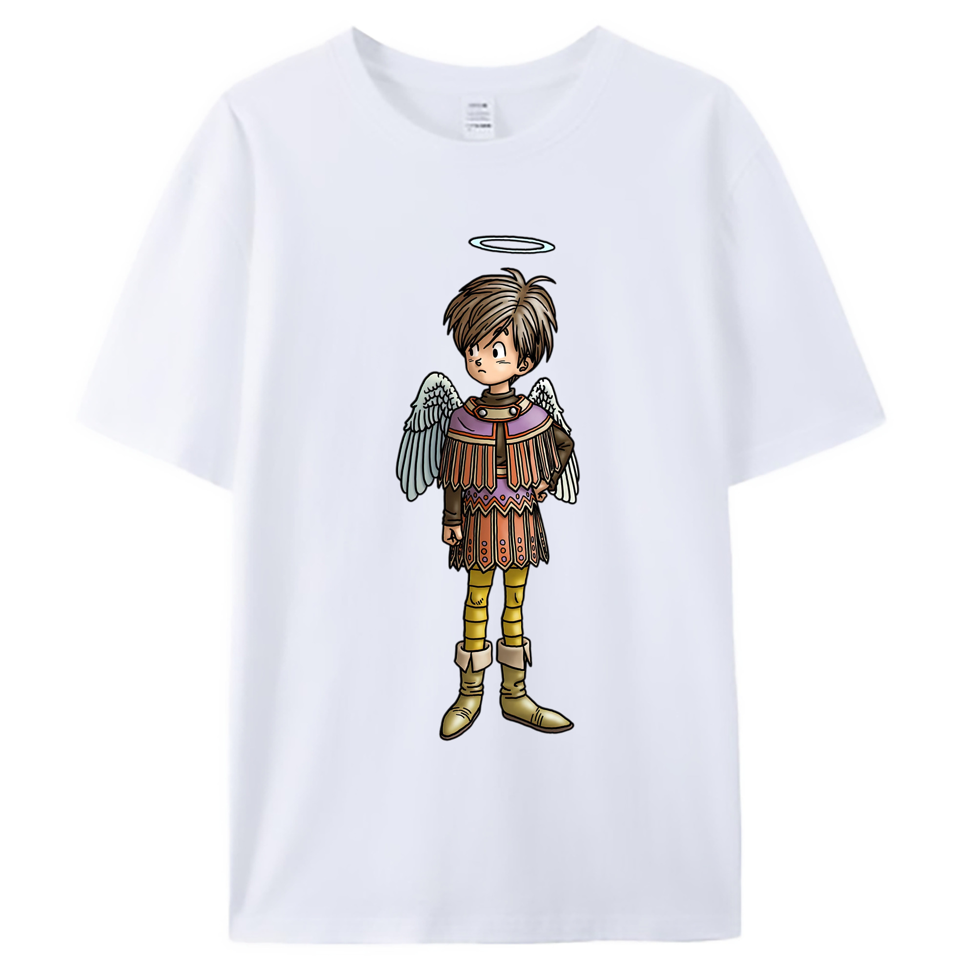 （画像用） ドラゴンクエスト Doragon Kuesuto Dragon Quest 綿100％ メンズ半袖Tシャツ｜肌触りやわらか＆通気性