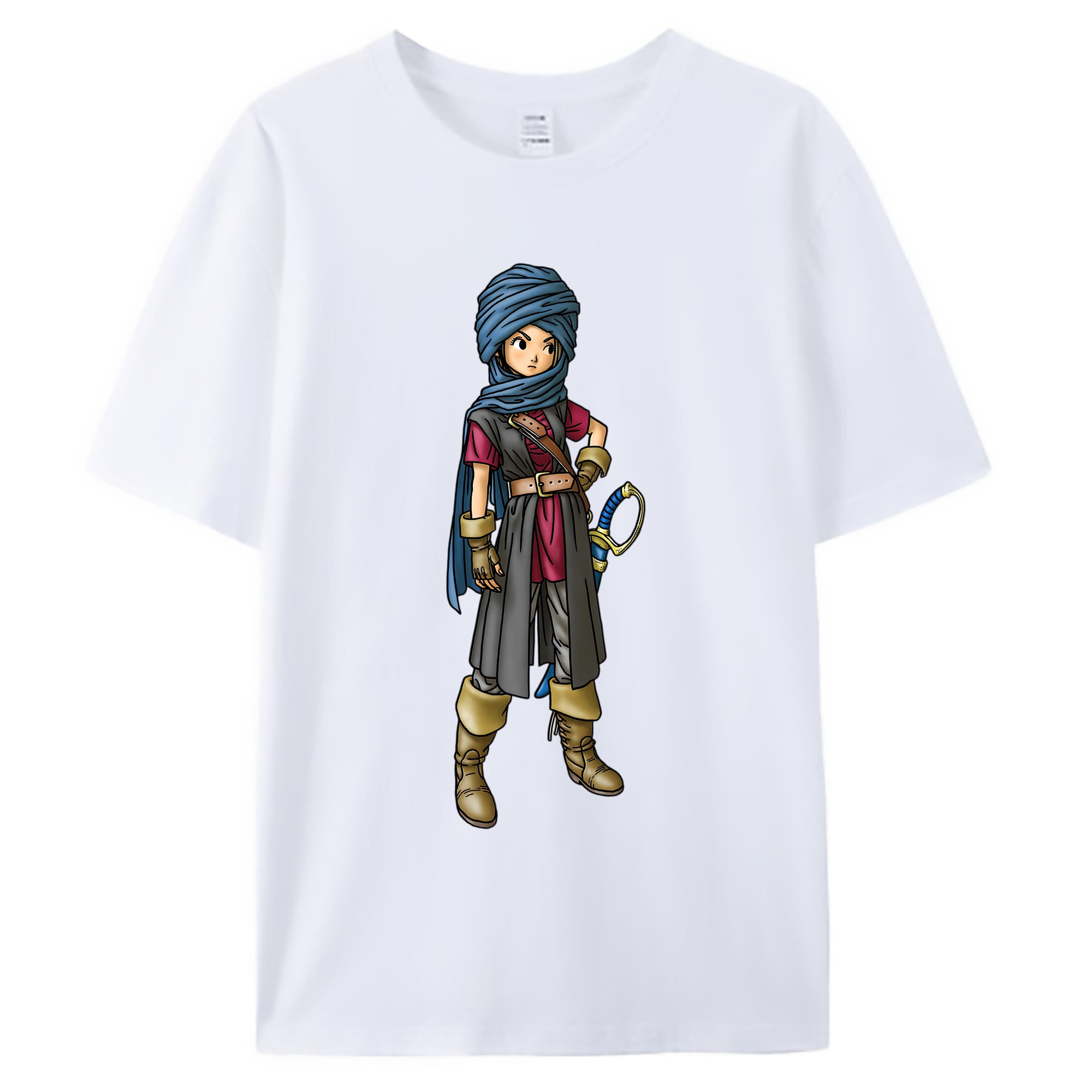 （画像用） ドラゴンクエスト Doragon Kuesuto Dragon Quest 綿100％ メンズ半袖Tシャツ｜肌触りやわらか＆通気性