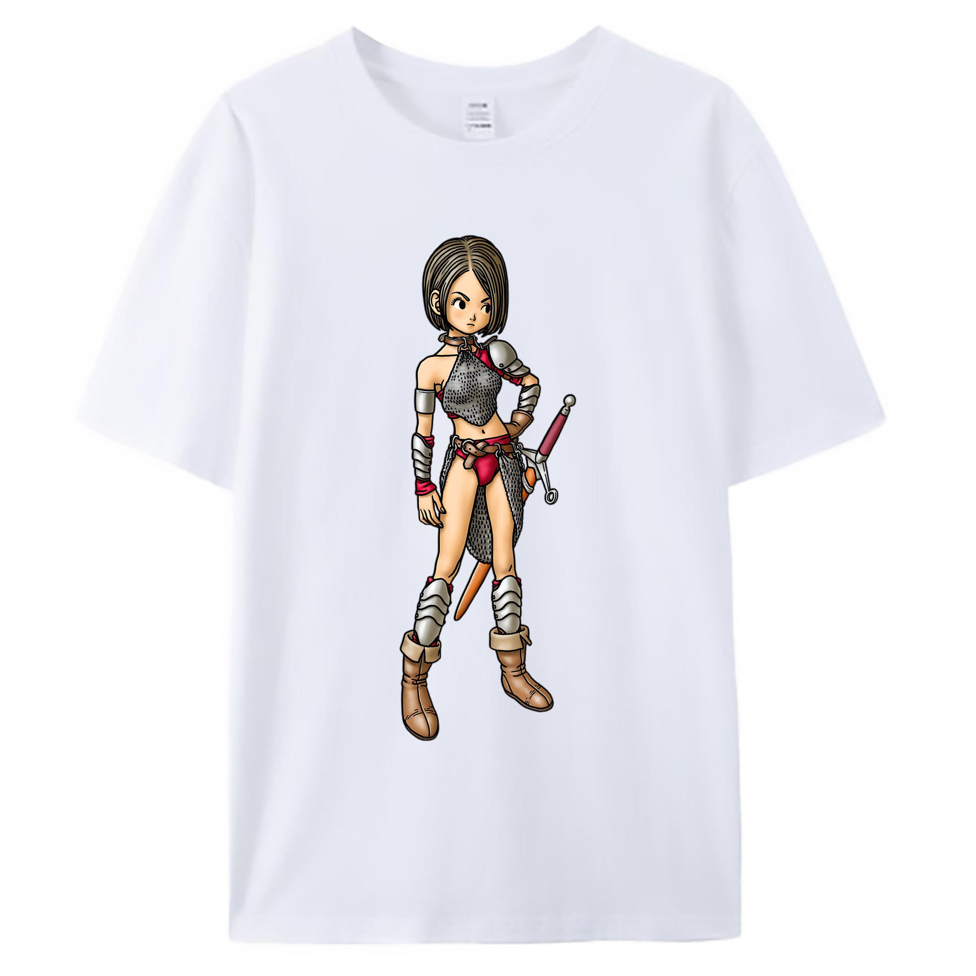 （画像用） ドラゴンクエスト Doragon Kuesuto Dragon Quest 綿100％ メンズ半袖Tシャツ｜肌触りやわらか＆通気性
