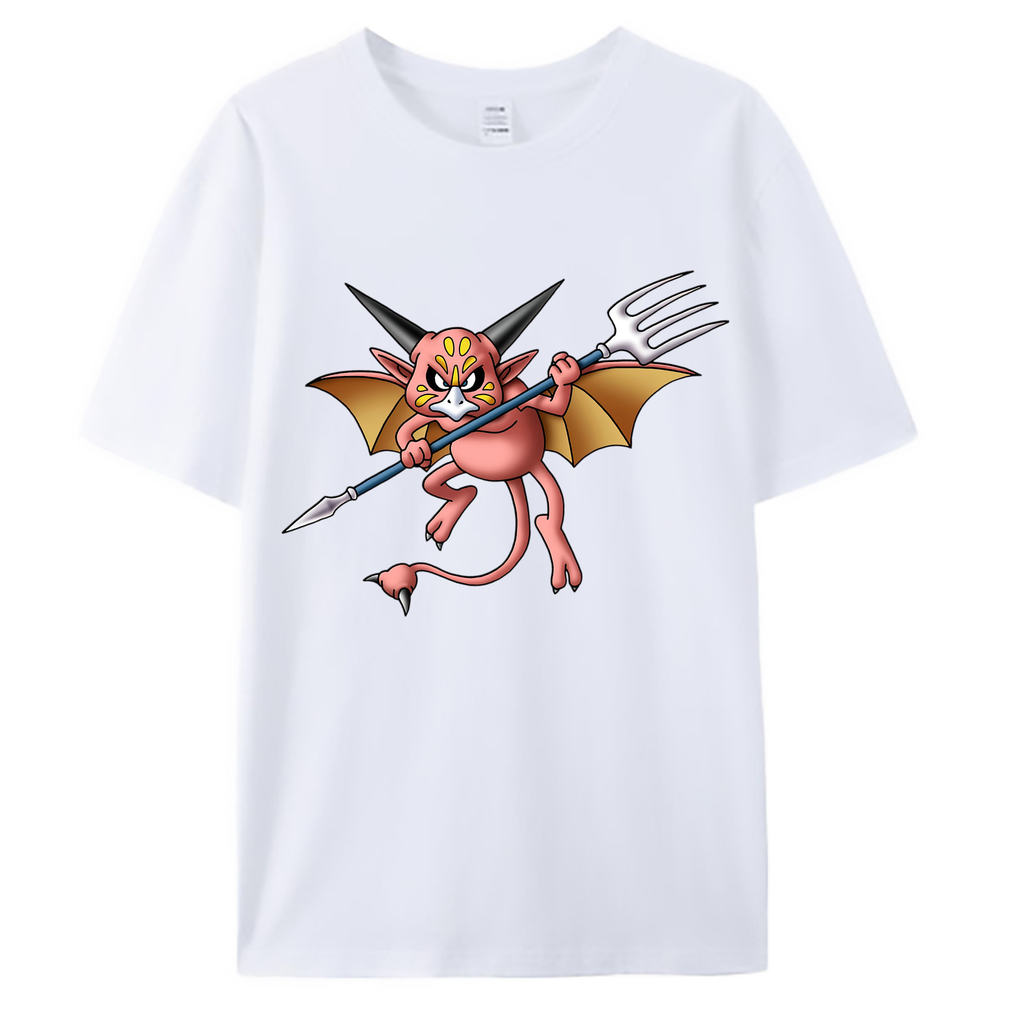 （画像用） ドラゴンクエスト Doragon Kuesuto Dragon Quest 綿100％ メンズ半袖Tシャツ｜肌触りやわらか＆通気性