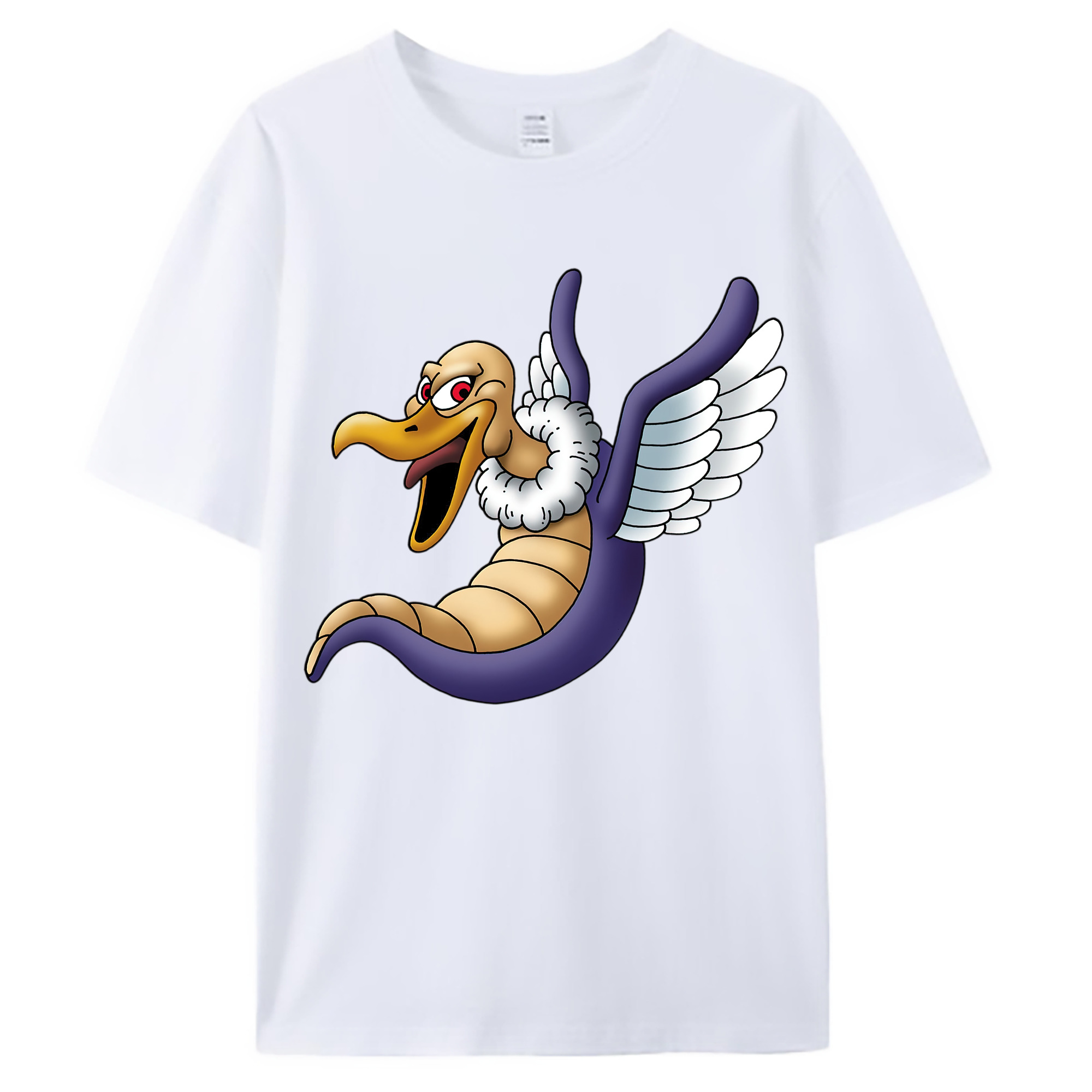 （画像用） ドラゴンクエスト Doragon Kuesuto Dragon Quest 綿100％ メンズ半袖Tシャツ｜肌触りやわらか＆通気性