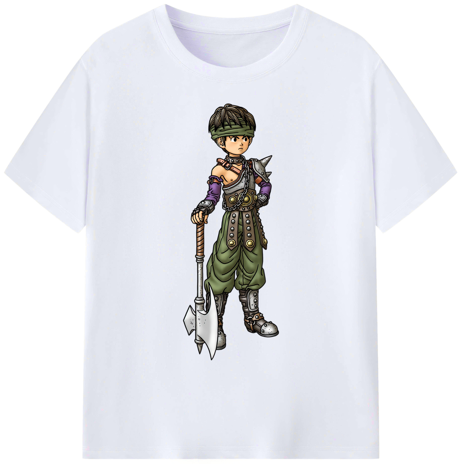 （画像用） ドラゴンクエスト Doragon Kuesuto Dragon Quest 綿100％ メンズ半袖Tシャツ｜肌触りやわらか＆通気性